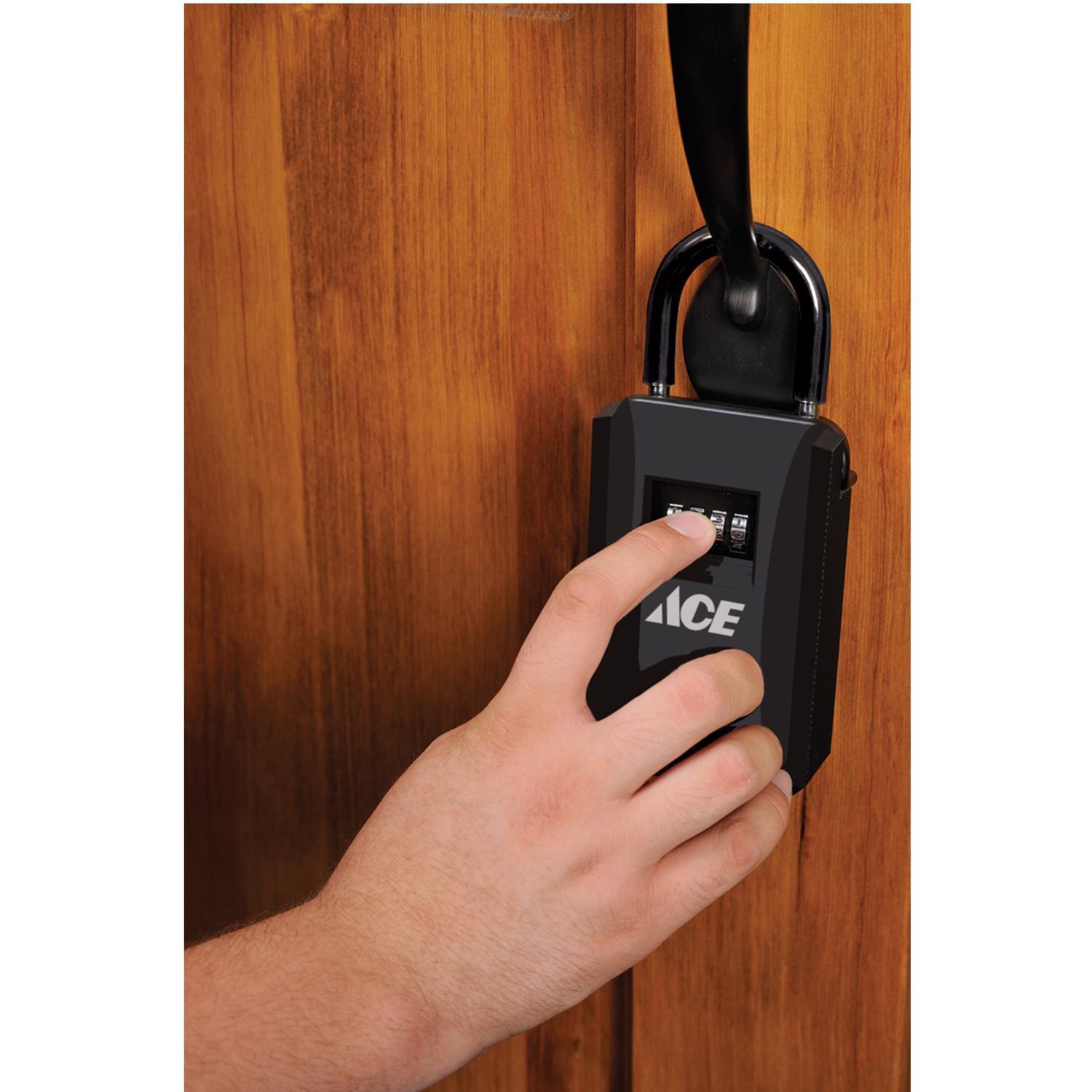 Ace 4-7/8 in. H X 3-1/8 in. W X 1-5/8 L Aluminum 4-Dial Combination Lock Box