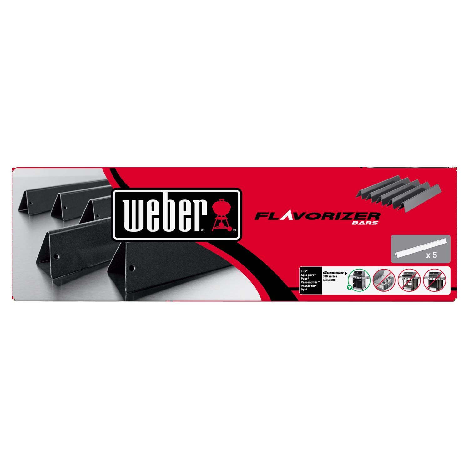 Weber Porcelain Coated Steel Flavorizer Bar 17.6 in. L X 2.3 in. W For Weber GENESIS 300 Front Mount