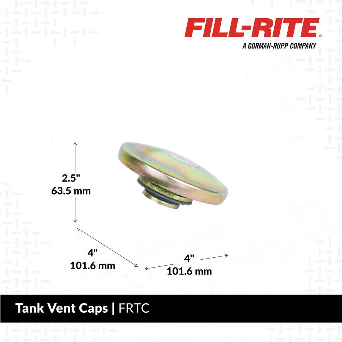 Fill-Rite Steel Vented Tank Cap