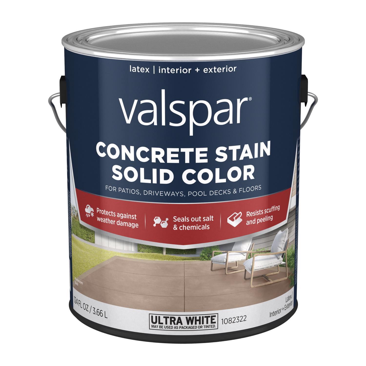 Valspar Solid Ultra White Concrete Stain 1 gal