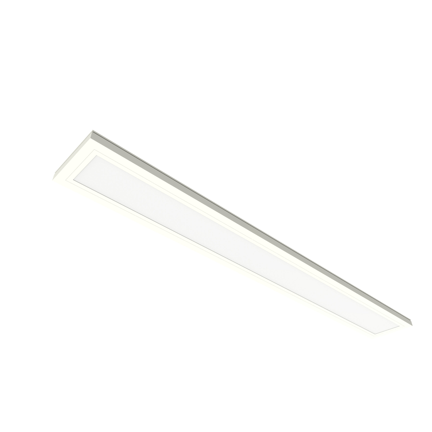 Feit Electric 0.9 in. H X 6 in. W X 48 in. L White LED Flat Panel Light Fixture