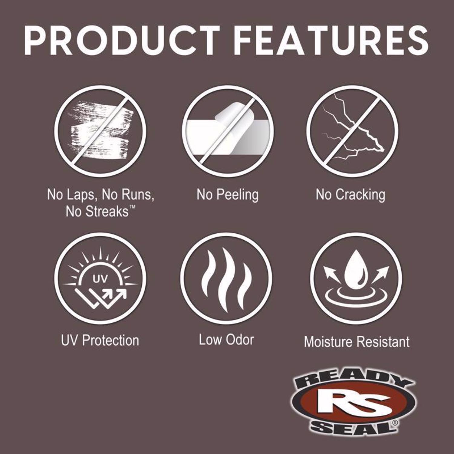 Ready Seal Goof Proof Semi-Transparent Flat Pecan Oil-Based Penetrating Wood Stain/Sealer 5 gal