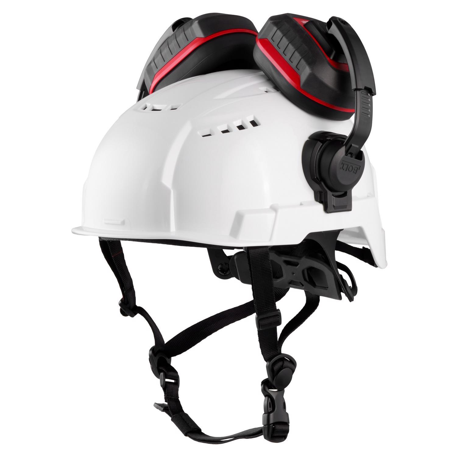 Milwaukee Bolt 24 dB PPE Ear Muffs Black/Red 1 pk