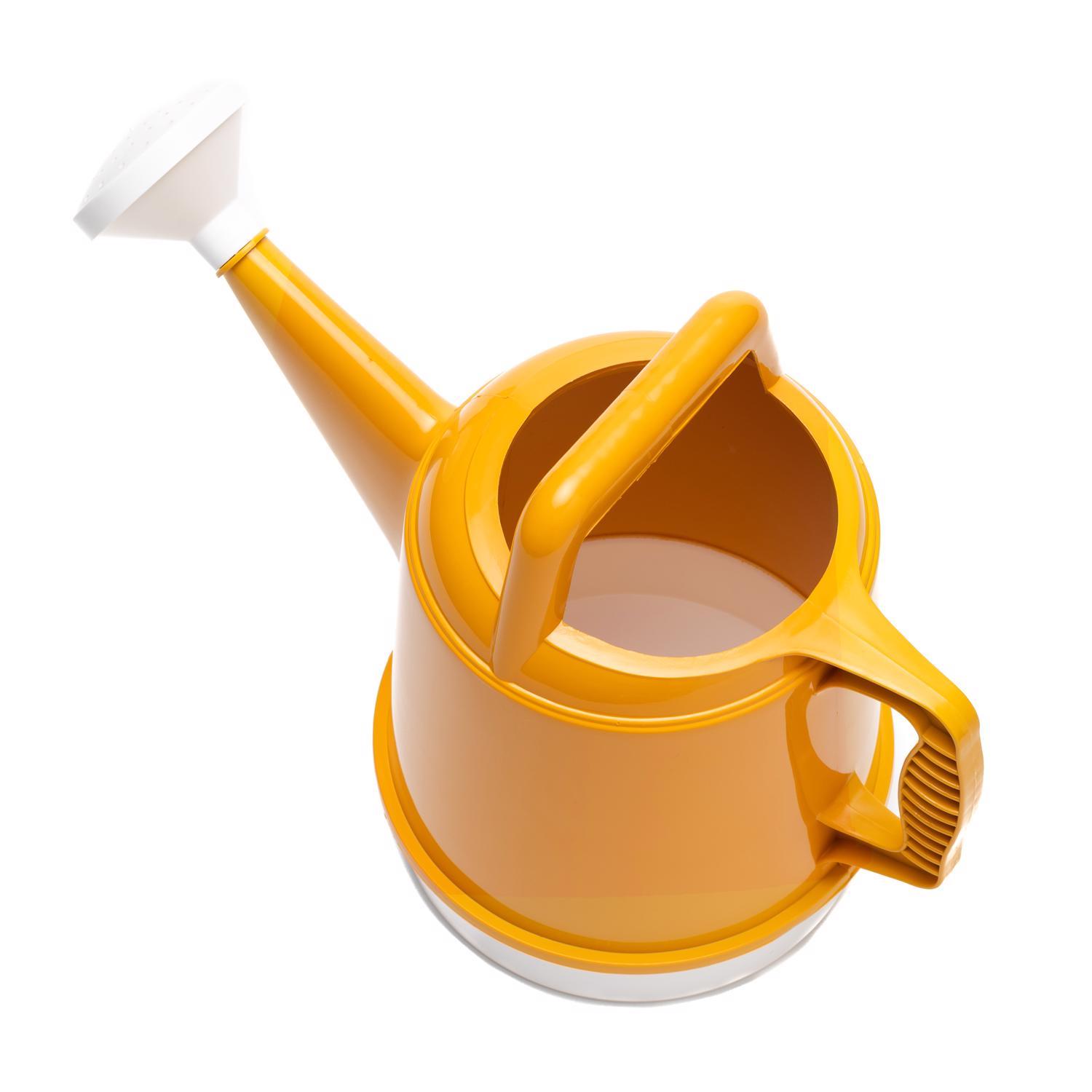 Bloem Deluxe Earthly Yellow 2.5 gal Plastic Watering Can Stine Home