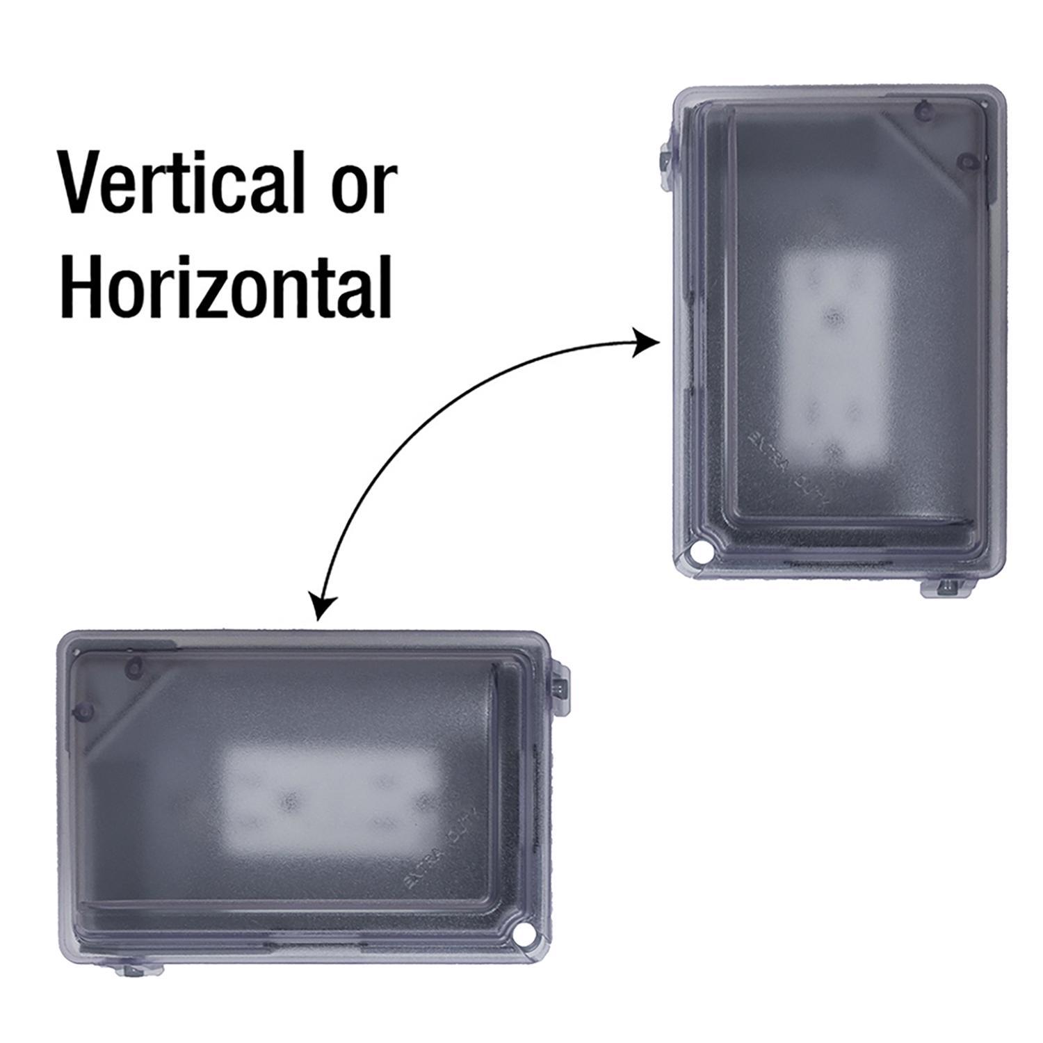 Sigma Engineered Solutions Rectangle Plastic 1 gang 5.98 in. H X 4.02 in. W Weatherproof Cover