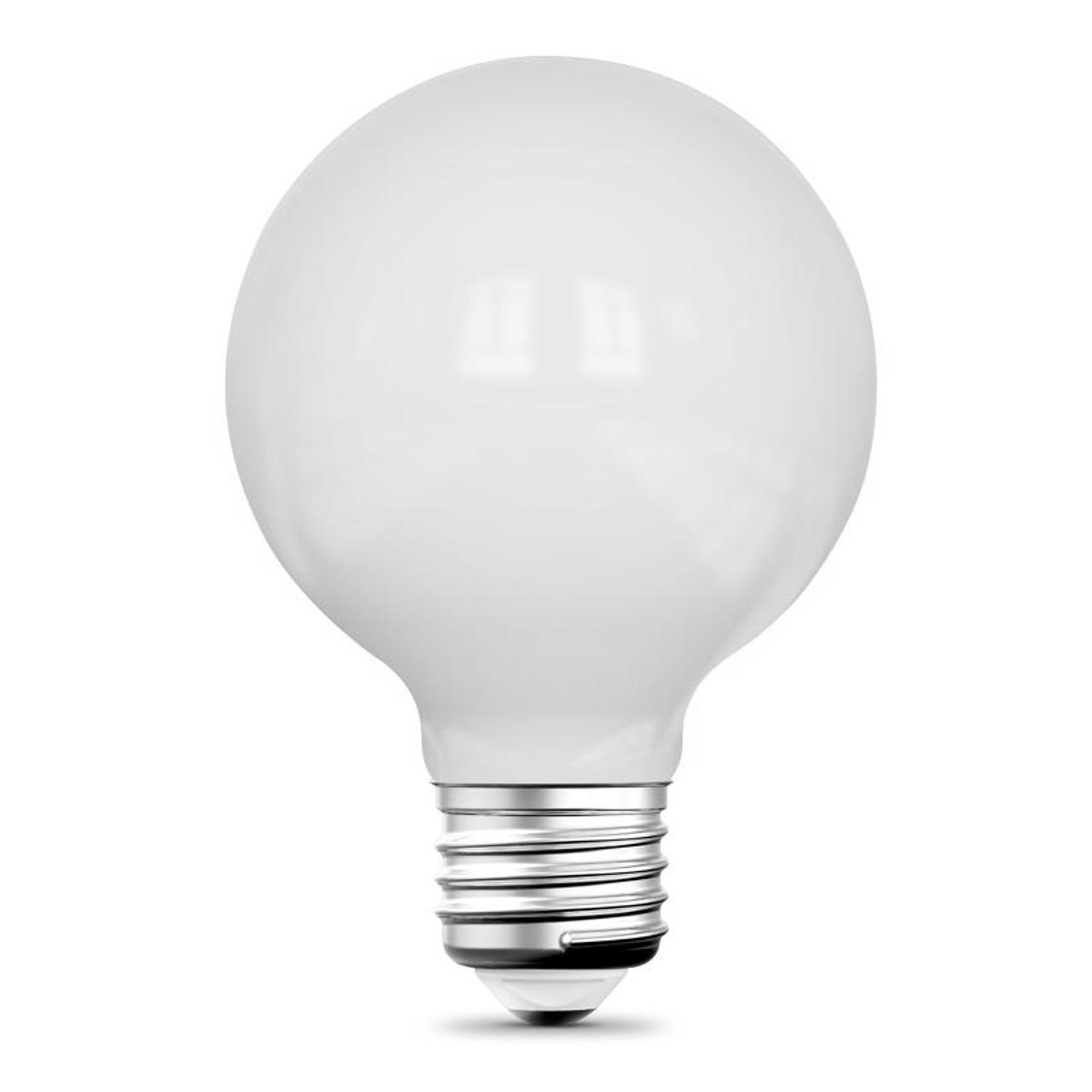 Feit G25 E26 (Medium) LED Bulb Adjustable White 60 Watt Equivalence 1 Pack