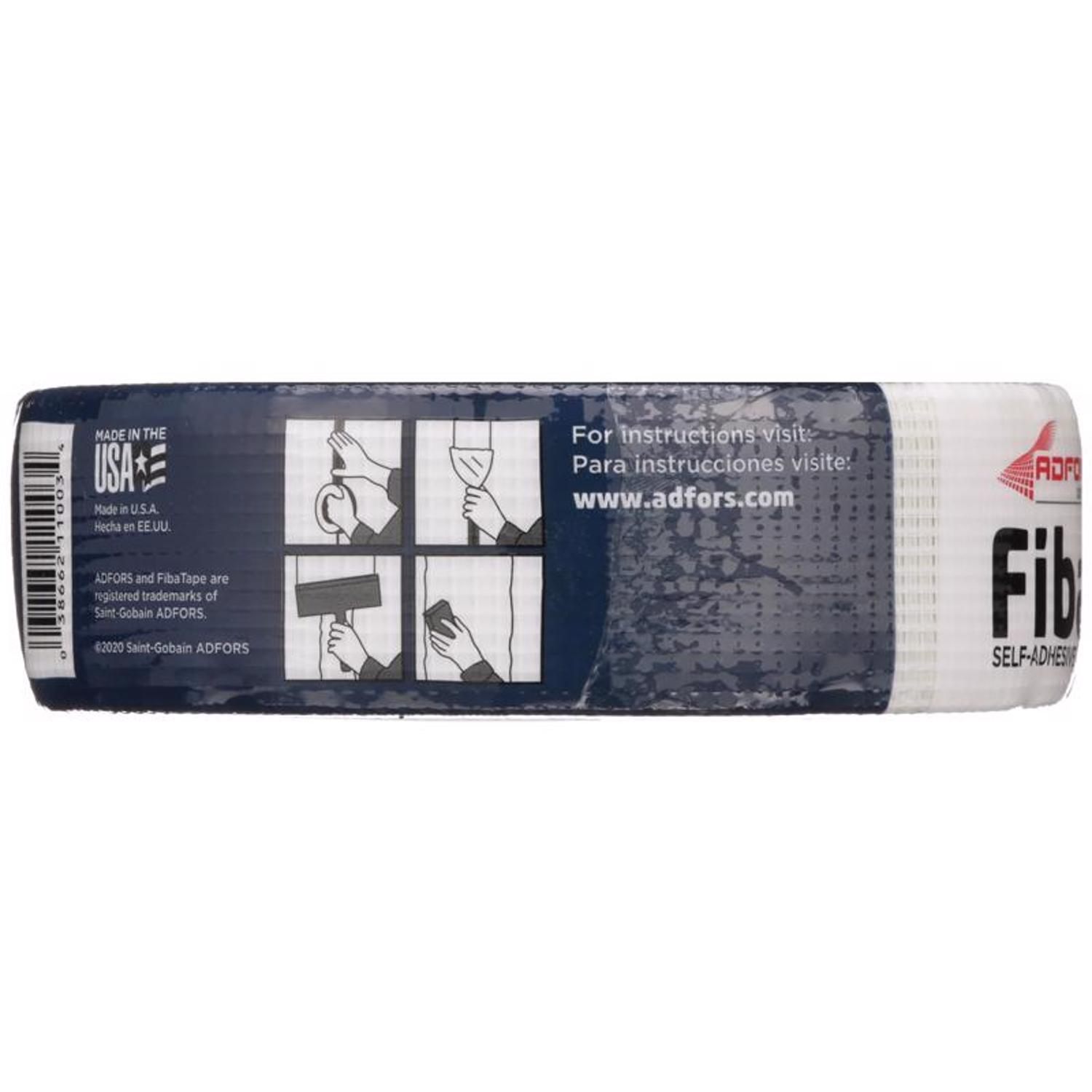 Saint-Gobain ADFORS FibaTape 300 ft. L X 1-7/8 in. W Fiberglass Mesh White Self Adhesive Drywall Joi