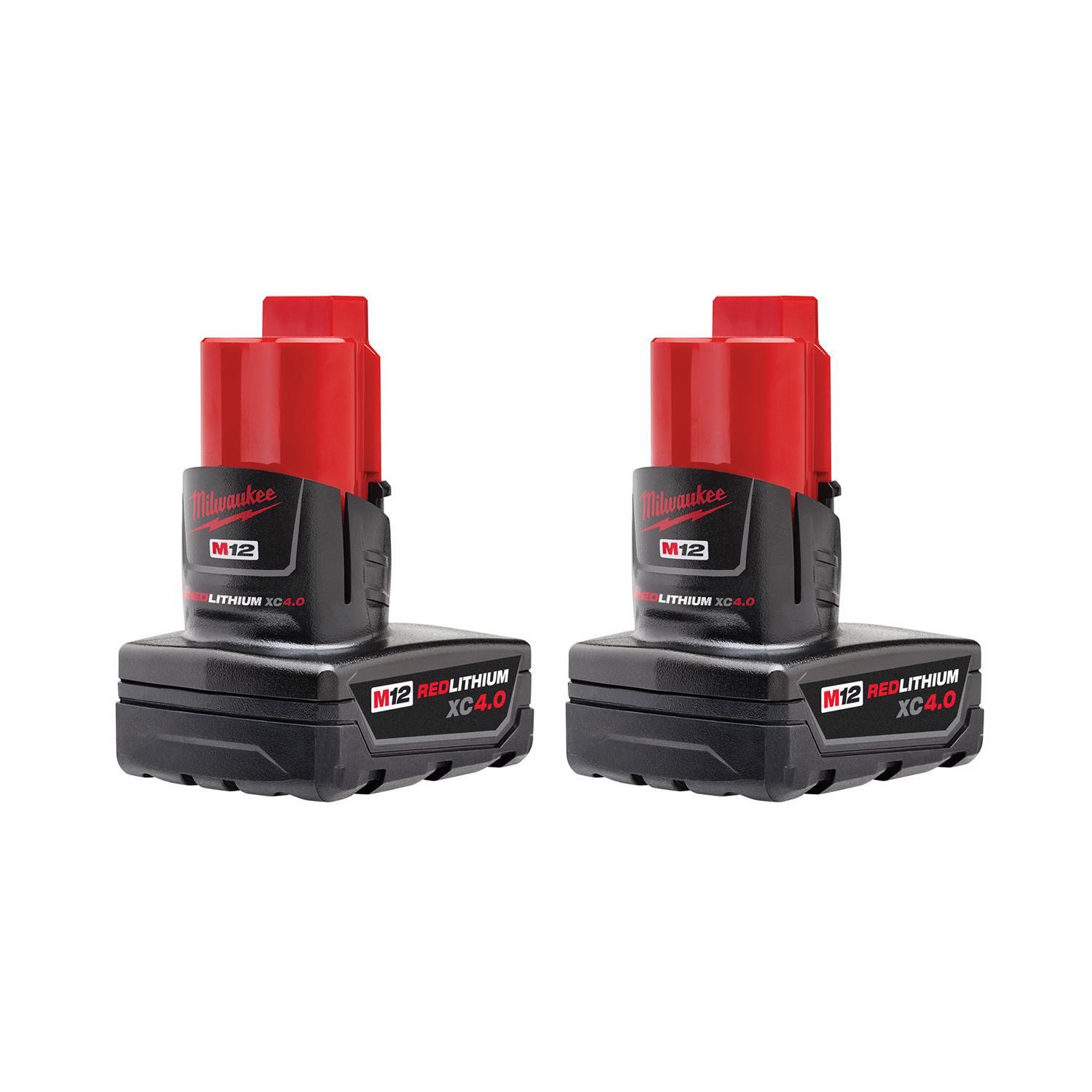 Milwaukee 12V Lithium-Ion Battery 2 pc