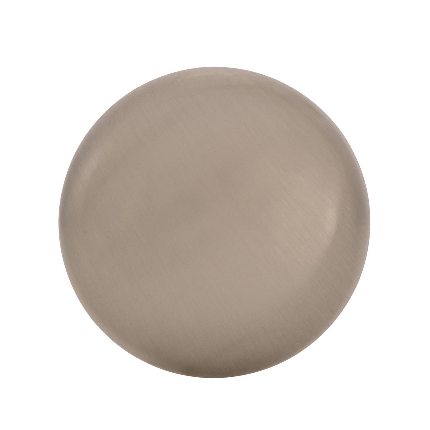 Amerock Anniversary Round Cabinet Knob 1-3/16 in. D 1 in. Sterling Nickel 1 pk