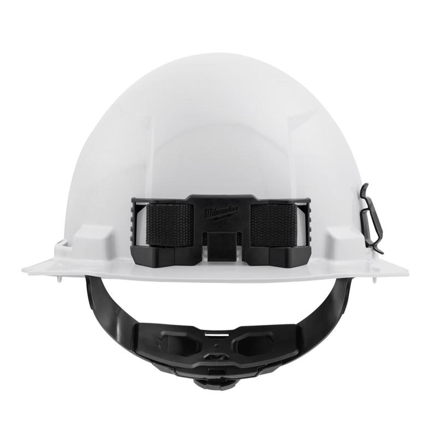 Milwaukee Bolt 4-Point Ratchet Type 1 Class E Non-Vented Full Brim Hard Hat White