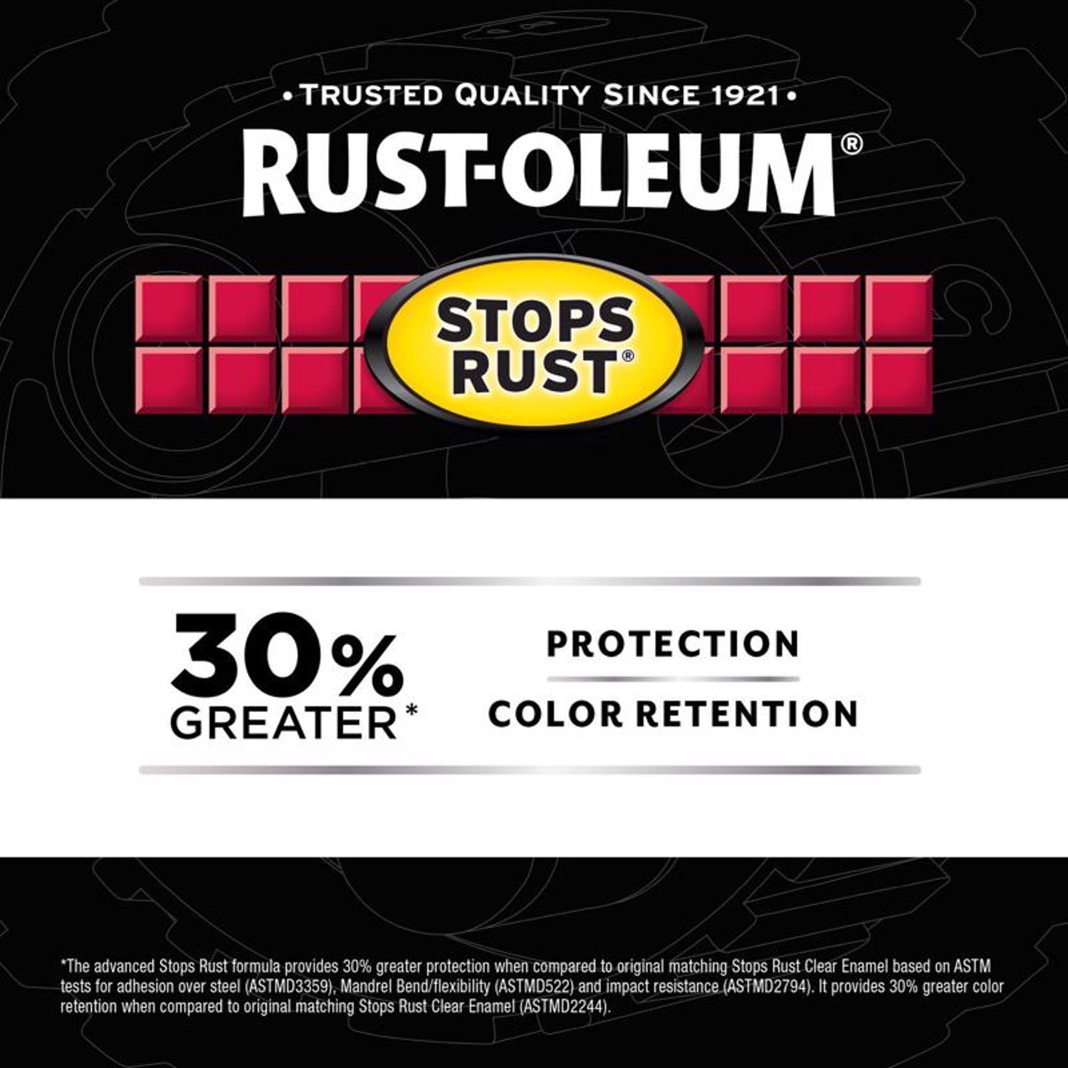 Rust-Oleum Stops Rust 5-in-1 Indoor and Outdoor Matte Crystal Clear Oil-Based Protective Enamel 12 o
