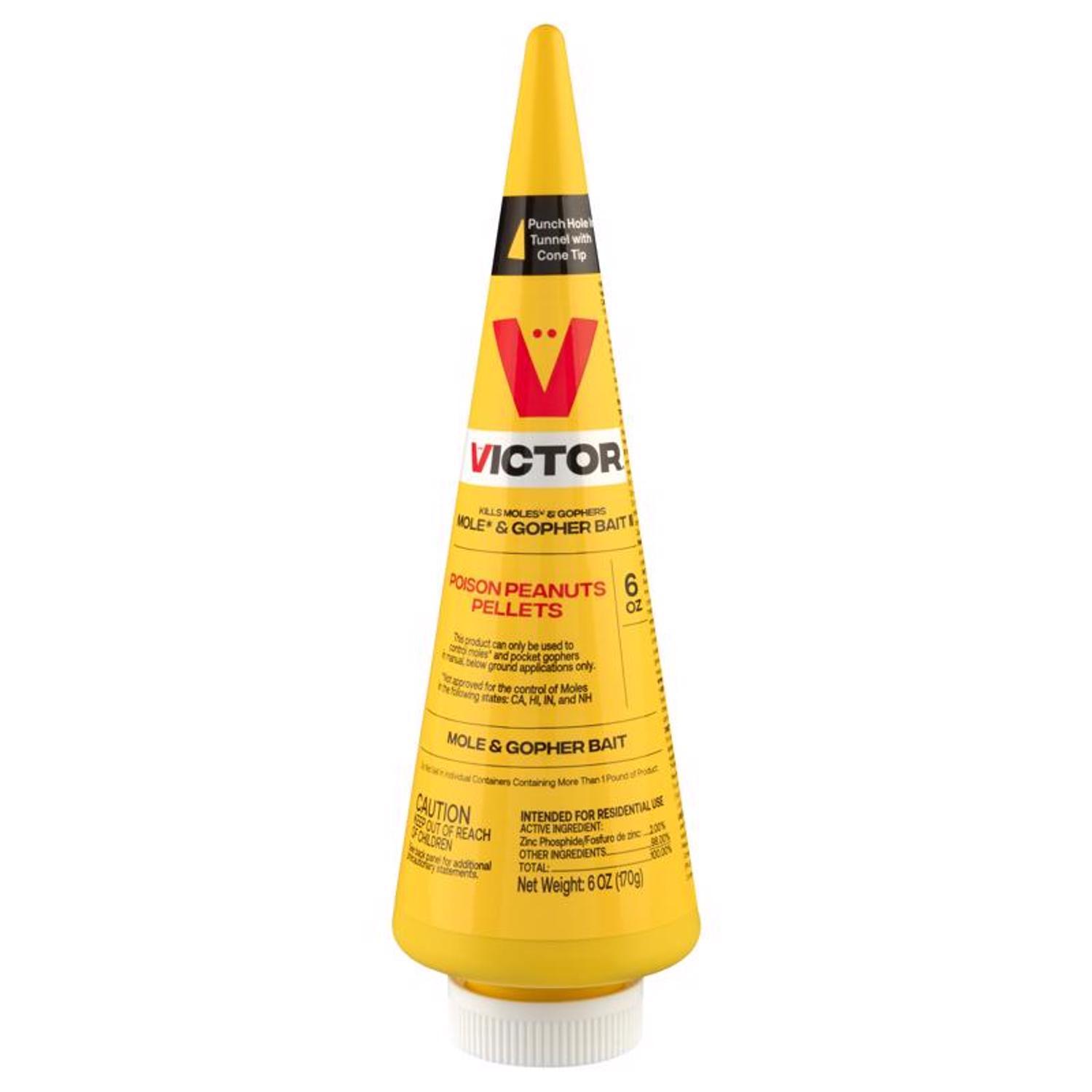 Victor Toxic Poison Peanuts Pellets For Gophers and Moles 6 oz