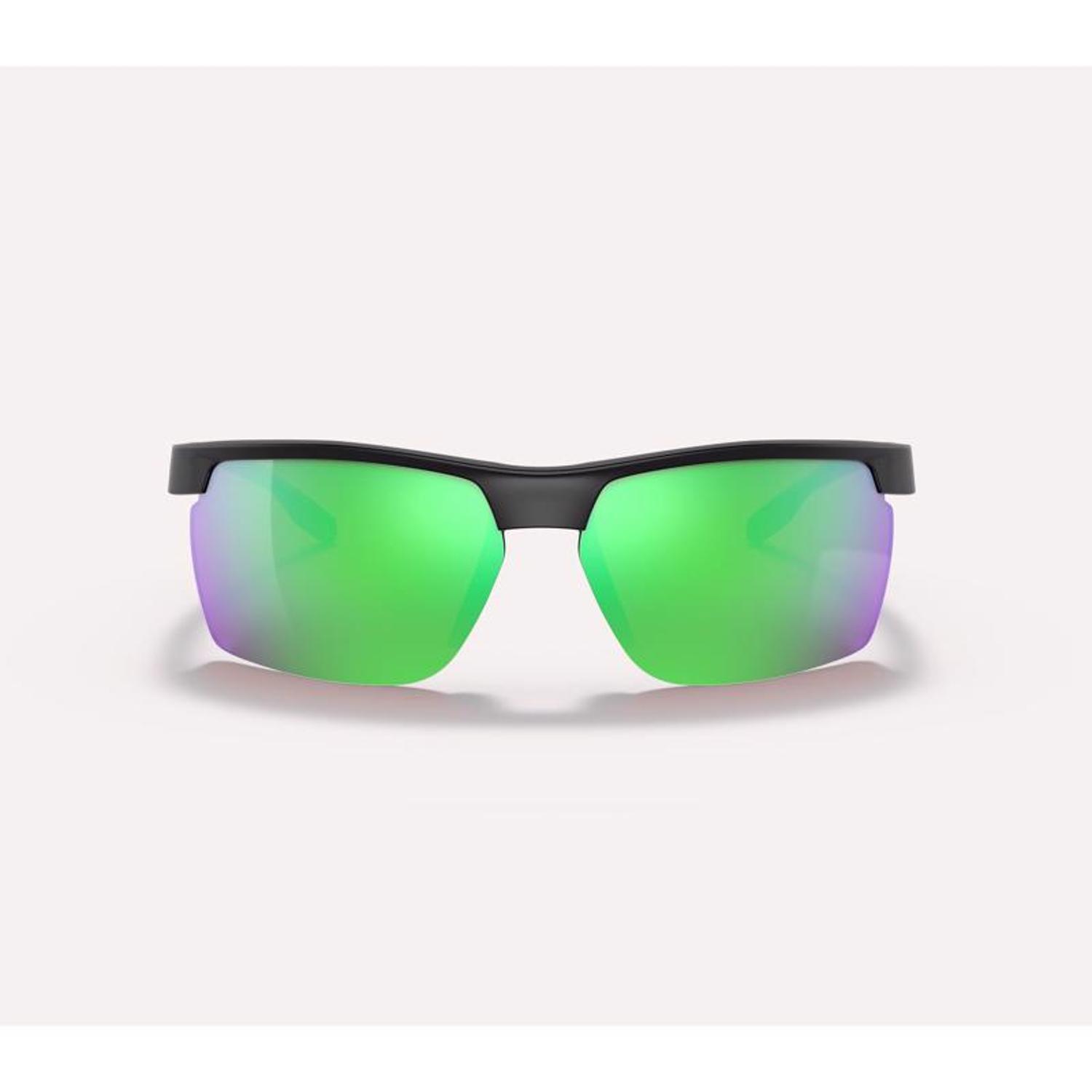 Native Ridge-Runner Sunglasses Unisex Matte Black Frame Green Lens Polarized Blue Light Blocking