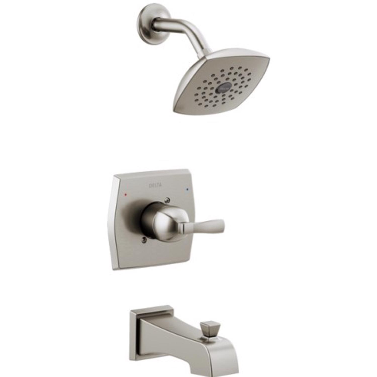 Delta Monitor 1-Handle Stainless Steel Tub and Shower Faucet