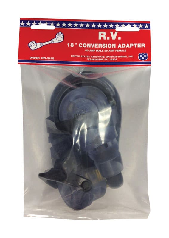 US Hardware 18 in. 50 amps RV Electrical Conversion Adapter 1 pk