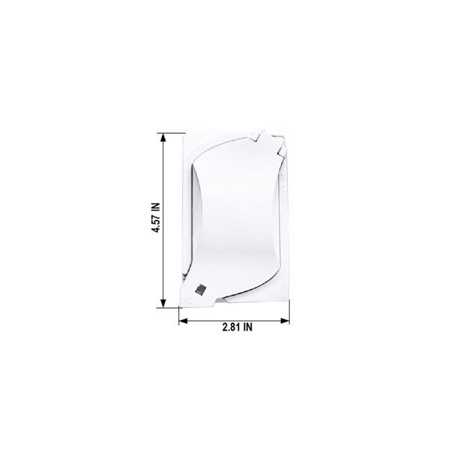 Sigma Engineered Solutions Rectangle Metal 1 gang 4.57 in. H X 2.81 in. W Universal Cover