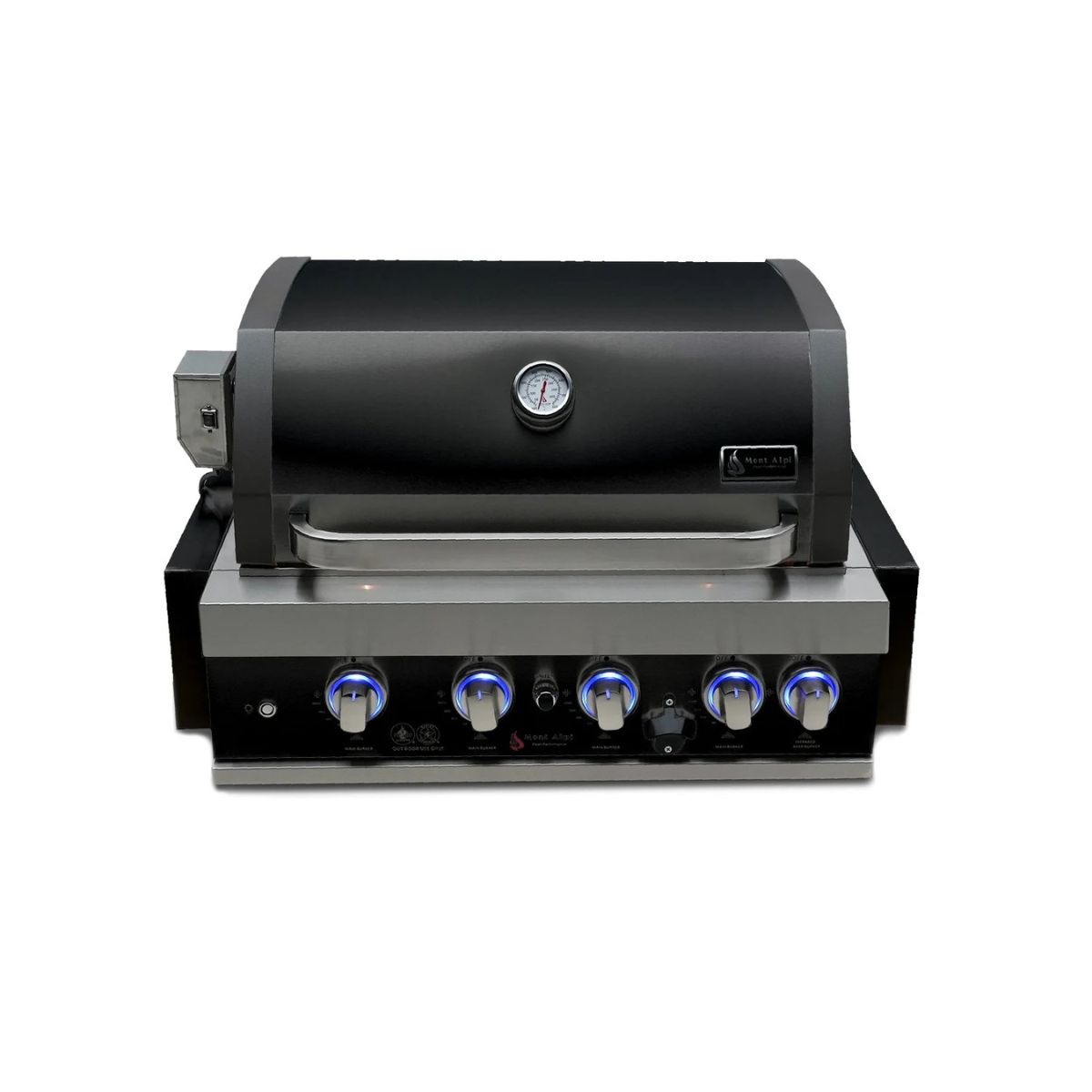Mont Alpi 32 in. Black Stainless Steel Built-In Grill