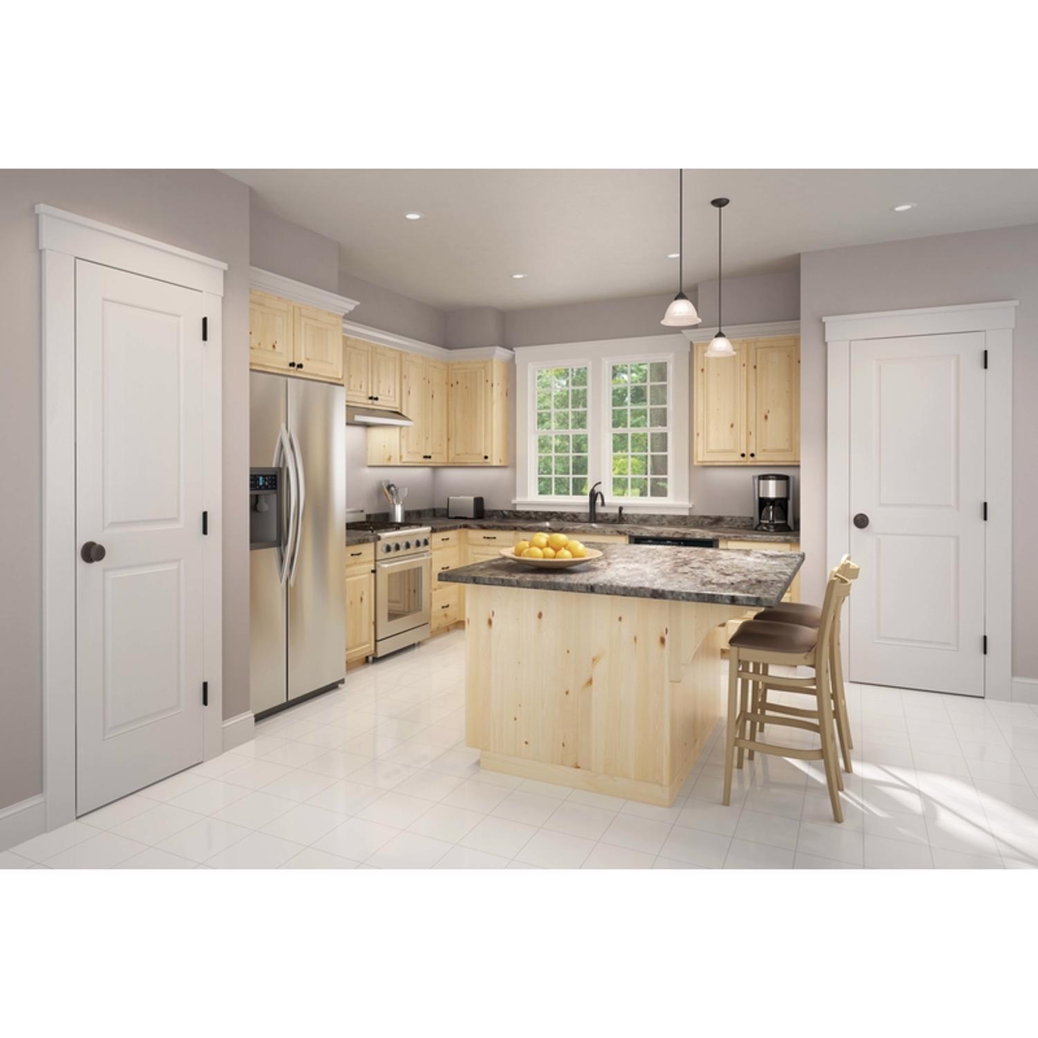 Schlage Georgian Aged Bronze Passage Door Knob 1-3/4 in.