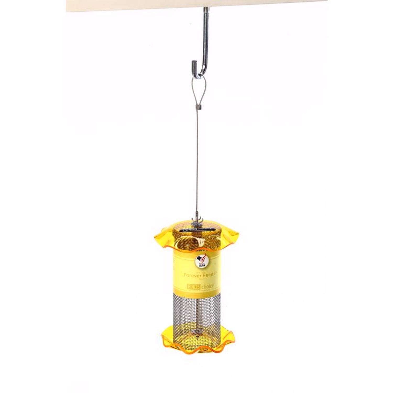 Birds Choice Forever Fin. 1 qt Plastic Magnet Mesh Tube Bird Feeder