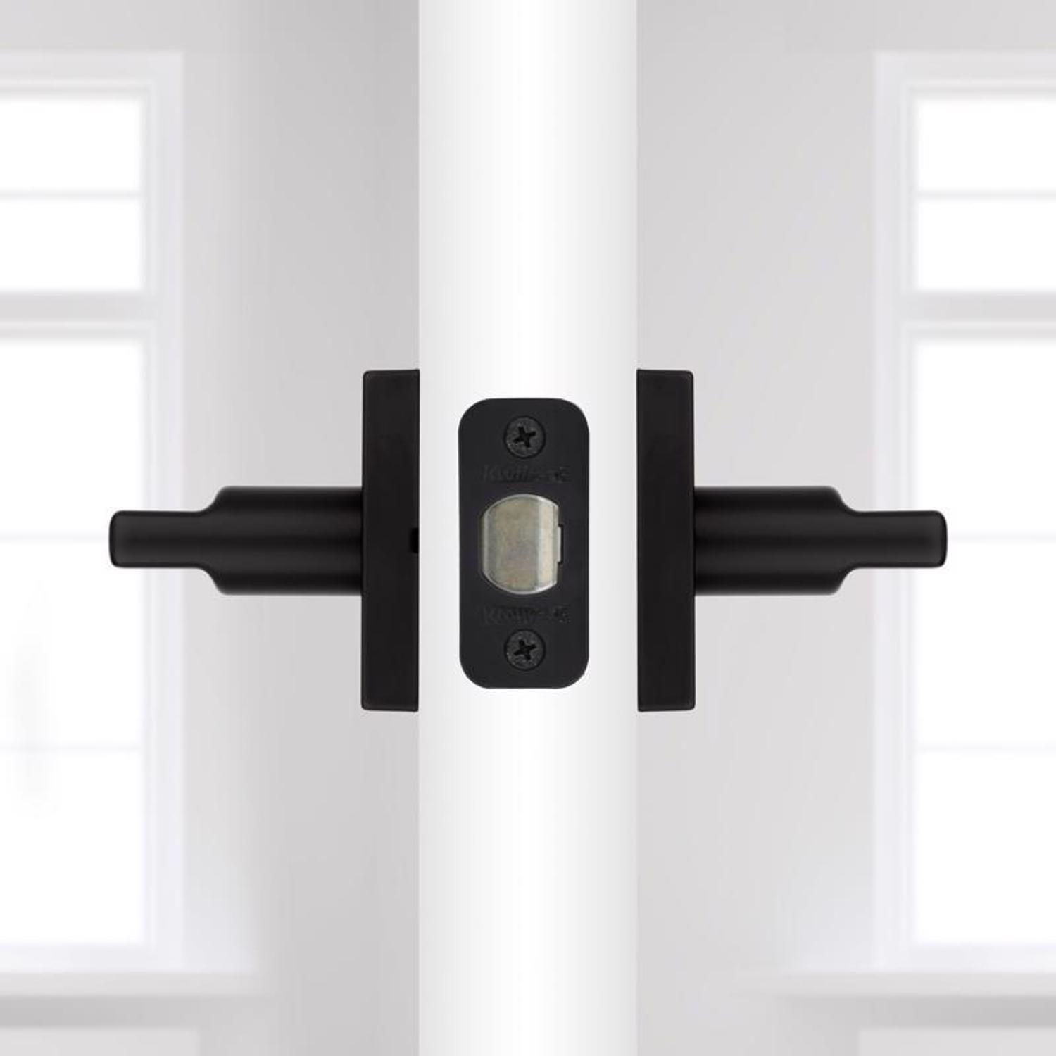 Kwikset Halifax Matte Black Passage Lever