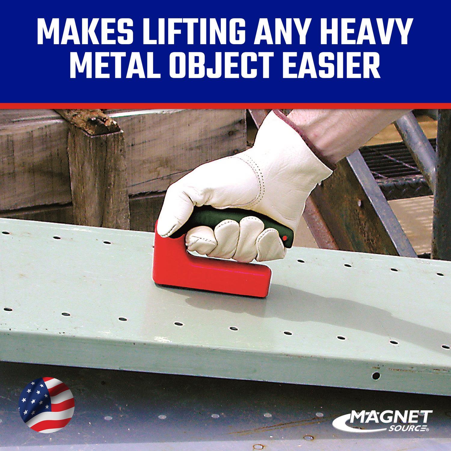 Magnet Source 5.25 in. L X 1 in. W Red Handle Magnet 100 lb. pull 1 pc