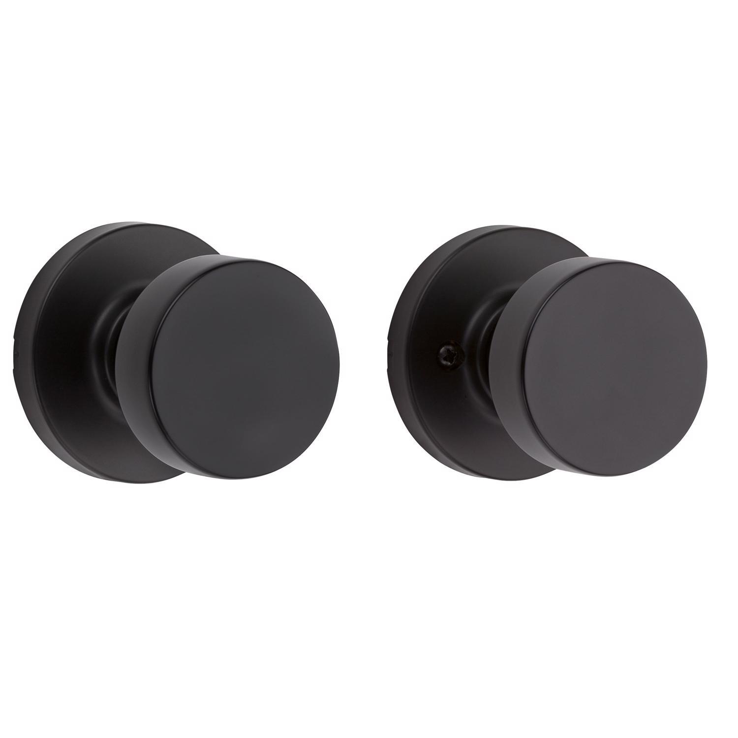 Kwikset Signature Series Pismo Iron Black Knob Right or Left Handed