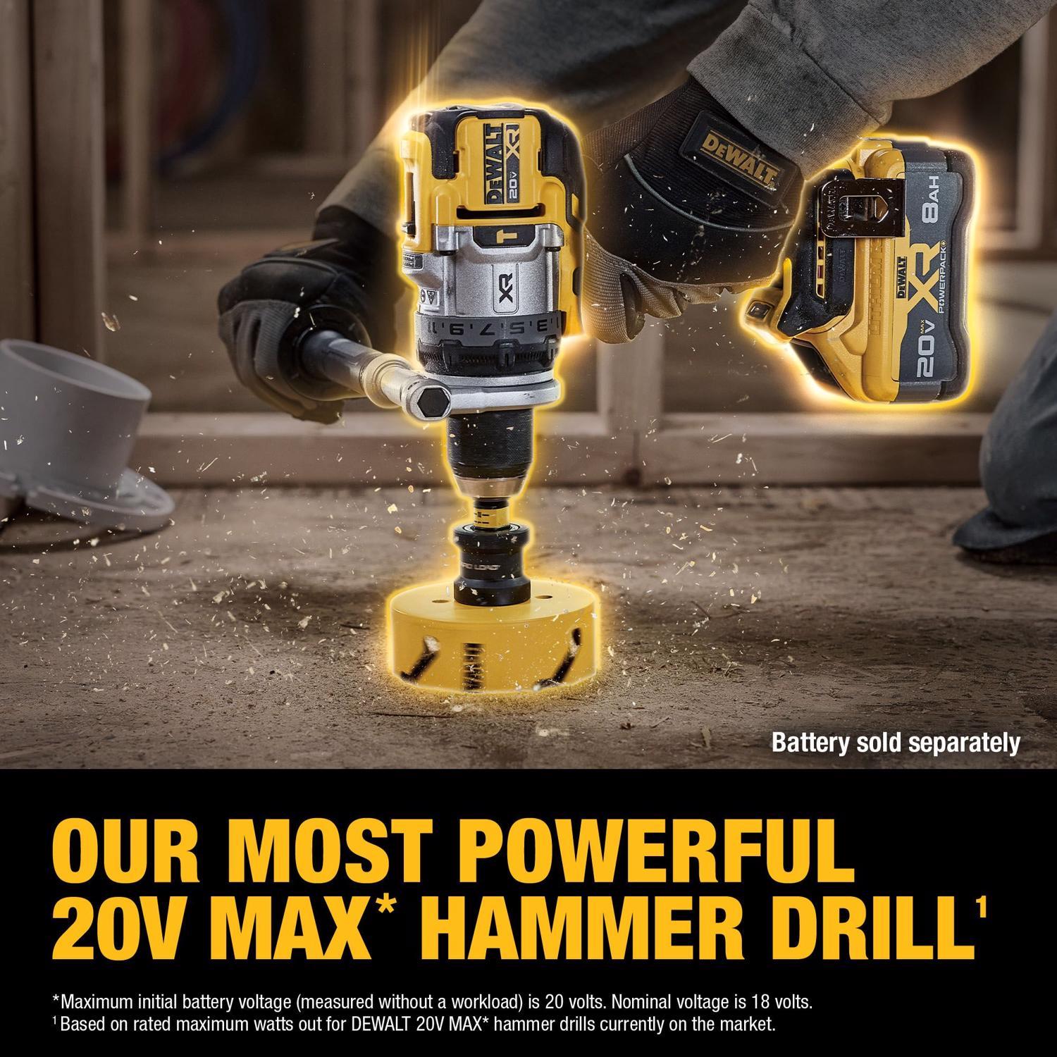 DEWALT 20V MAX XR 1/2 in. Brushless Cordless Hammer Drill Tool Only