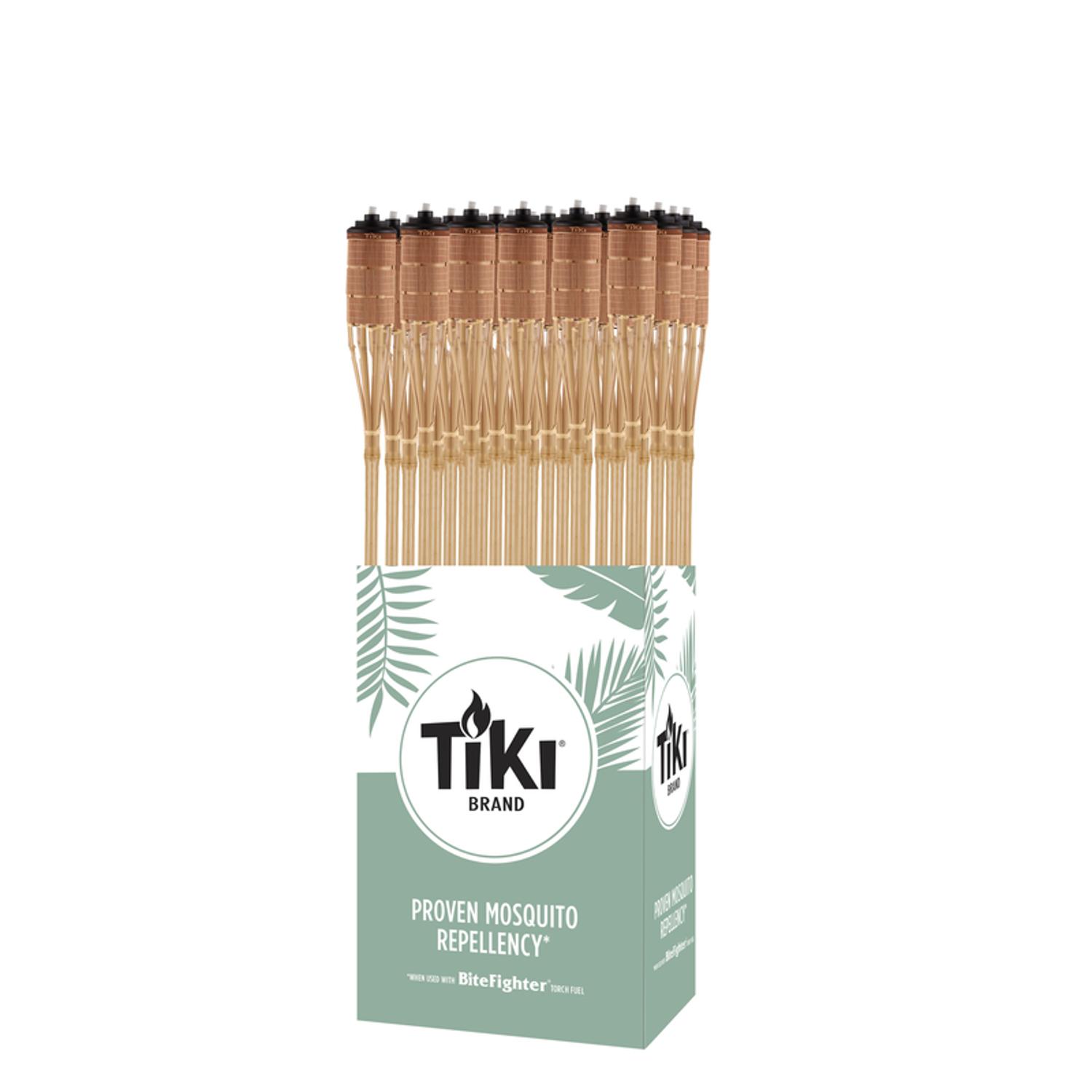 TIKI Easy Pour Brown Bamboo 60 in. Tiki Outdoor Torch 1 Pack