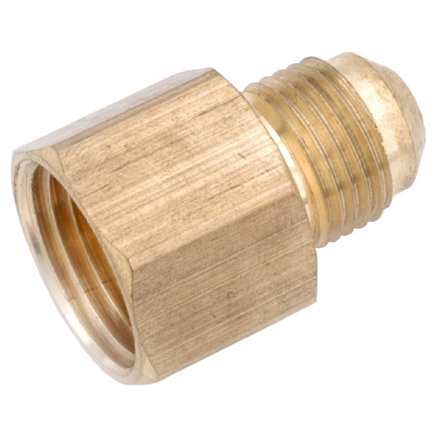 Anderson Metals 3/8 in. Flare 3/8 in. D FIP Brass Coupling