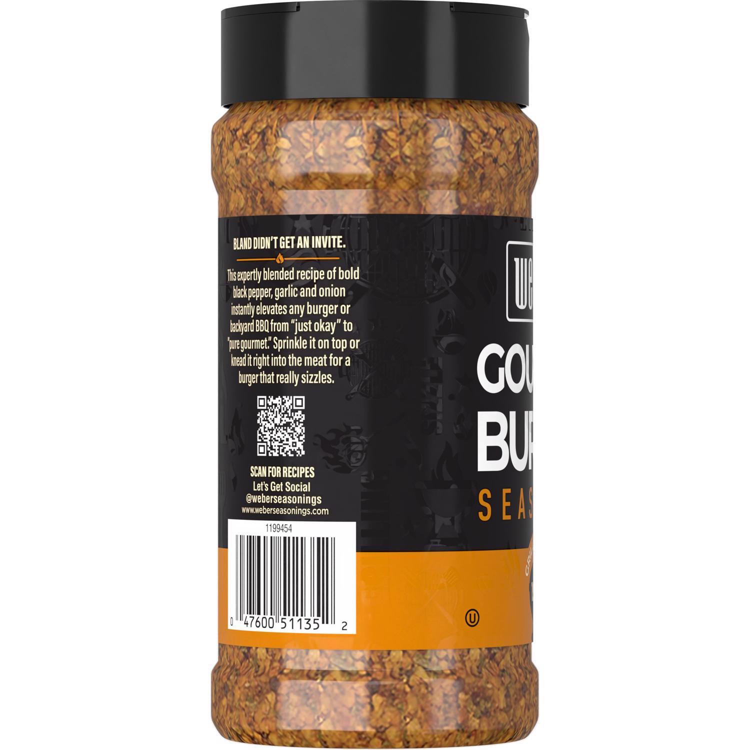 Weber Gluten Free Gourmet Burger Seasoning 12.5 oz