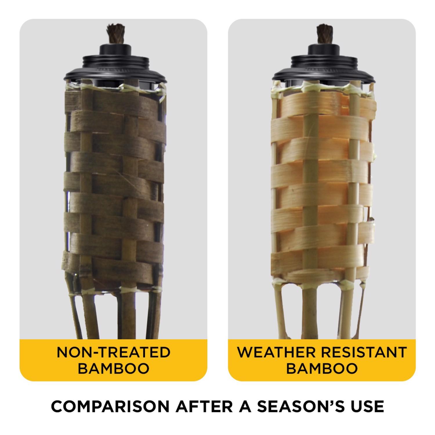 TIKI Easy Pour Brown Bamboo 60 in. Tiki Outdoor Torch 1 Pack