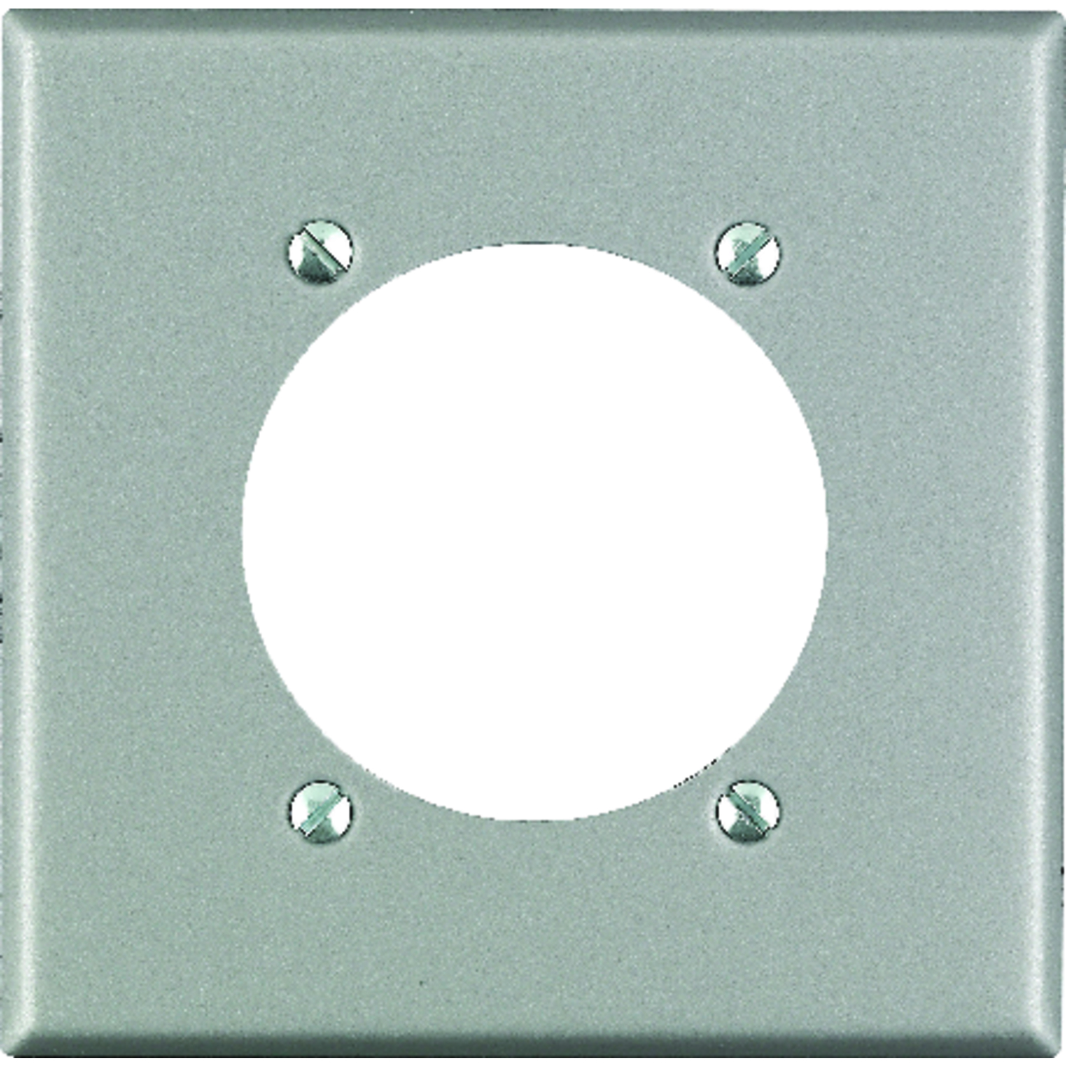 Leviton Silver 2 gang Stainless Steel Receptacle Wall Plate 1 pk