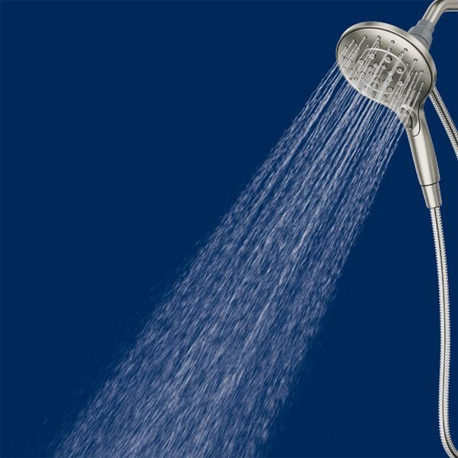 Moen Engage Brushed 6 settings Handheld Showerhead 1.75 gpm