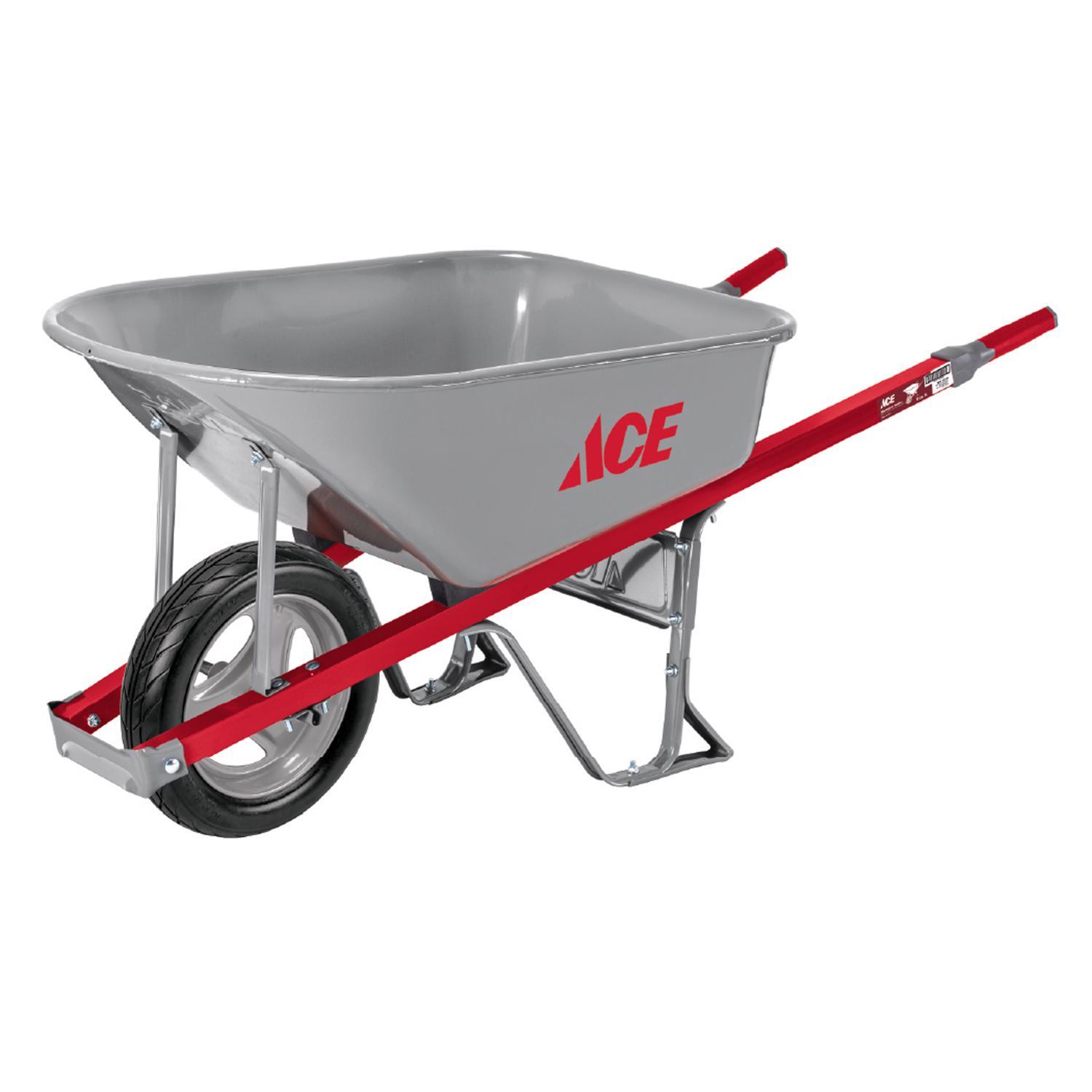 Ace Steel Contractor Wheelbarrow 6 cu ft