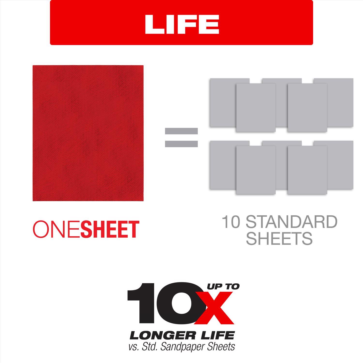 Diablo SandNet 11 in. L X 9 in. W 120 Grit Ceramic Sanding Sheet 5 pk