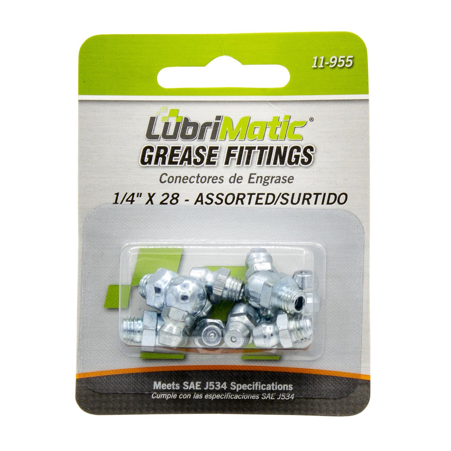 LubriMatic 45 degree/90 degree Grease Fittings 8 pk
