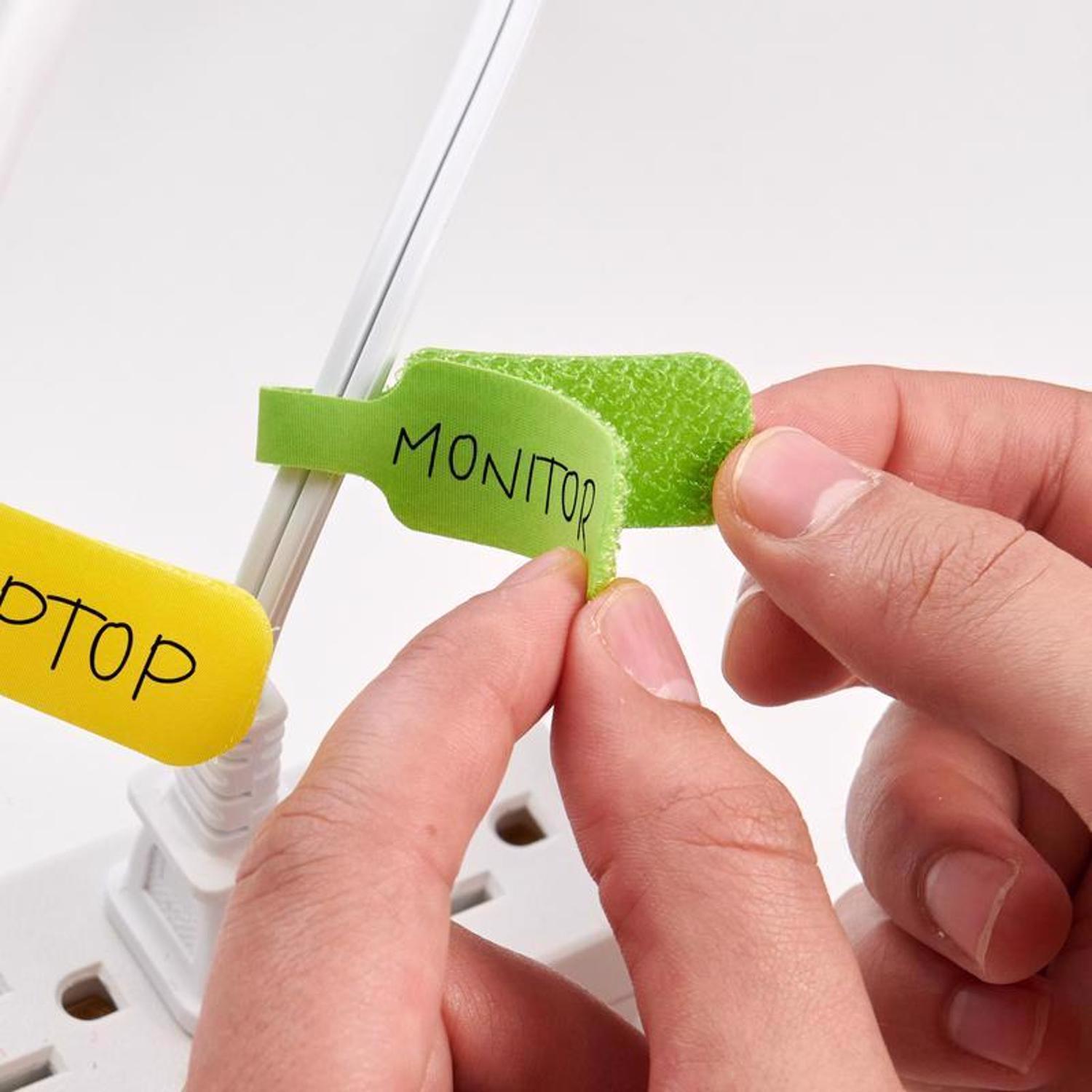 Wrap-It Cable Labels 2.25 in. L Assorted Polypropylene Cable Labels