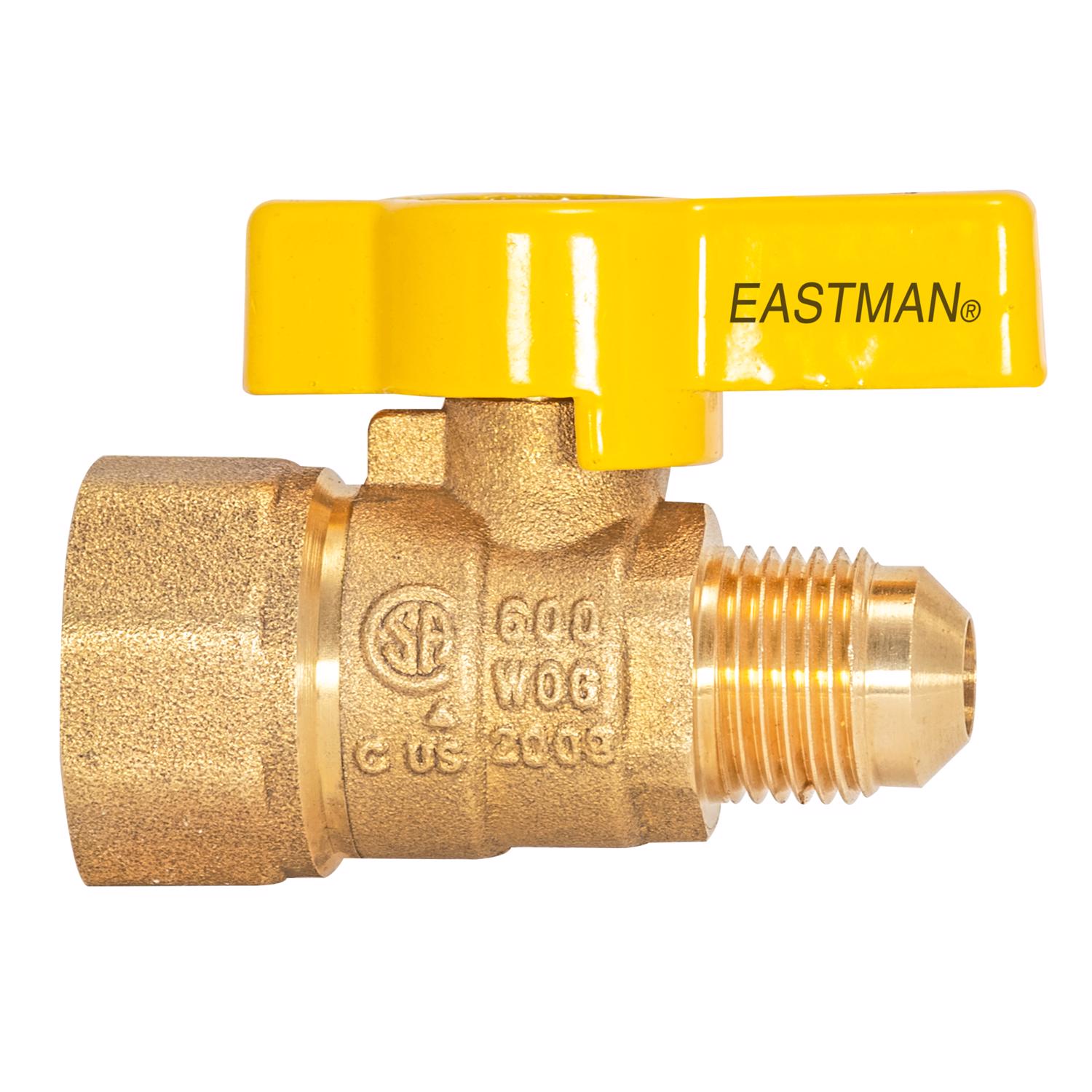 BrassCraft Magne Flo 3/8 in. Flare X 1/2 in. FIP Brass Gas Ball Valve