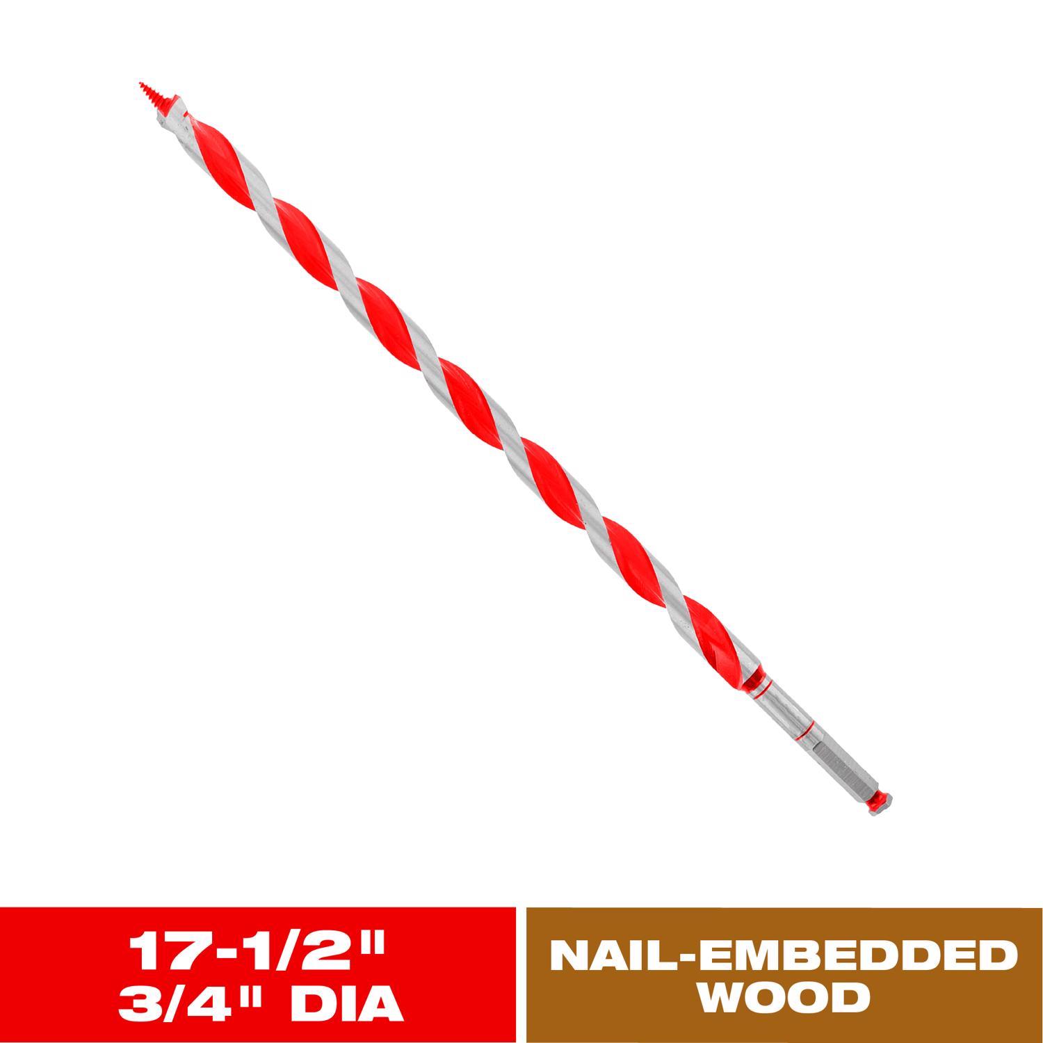Diablo Dura-Tip 3/4 in. D X 17.5 in. L Auger Bit High Speed Steel 1 pc