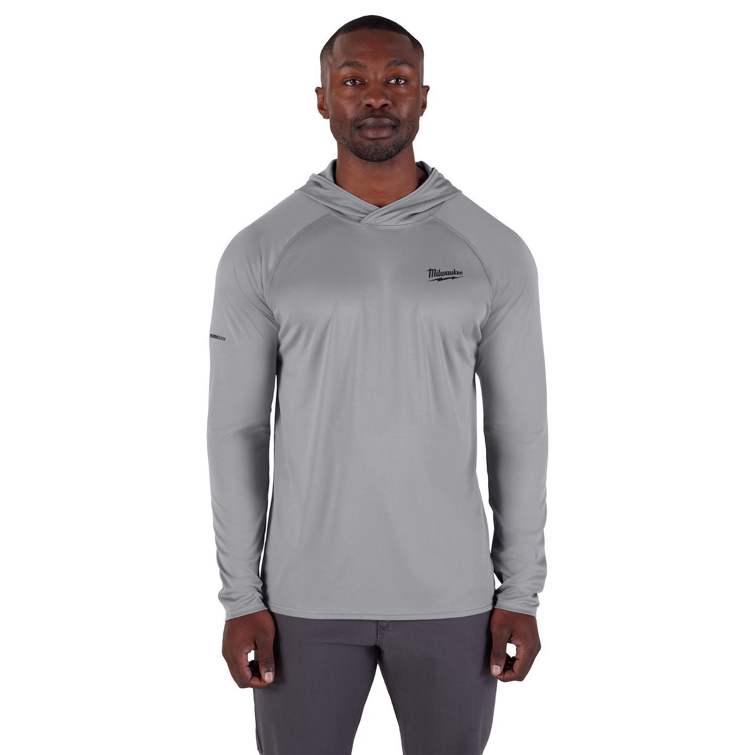 Milwaukee Workskin M Long Sleeve Men's Hooded Gray Hooded Sweatshirt