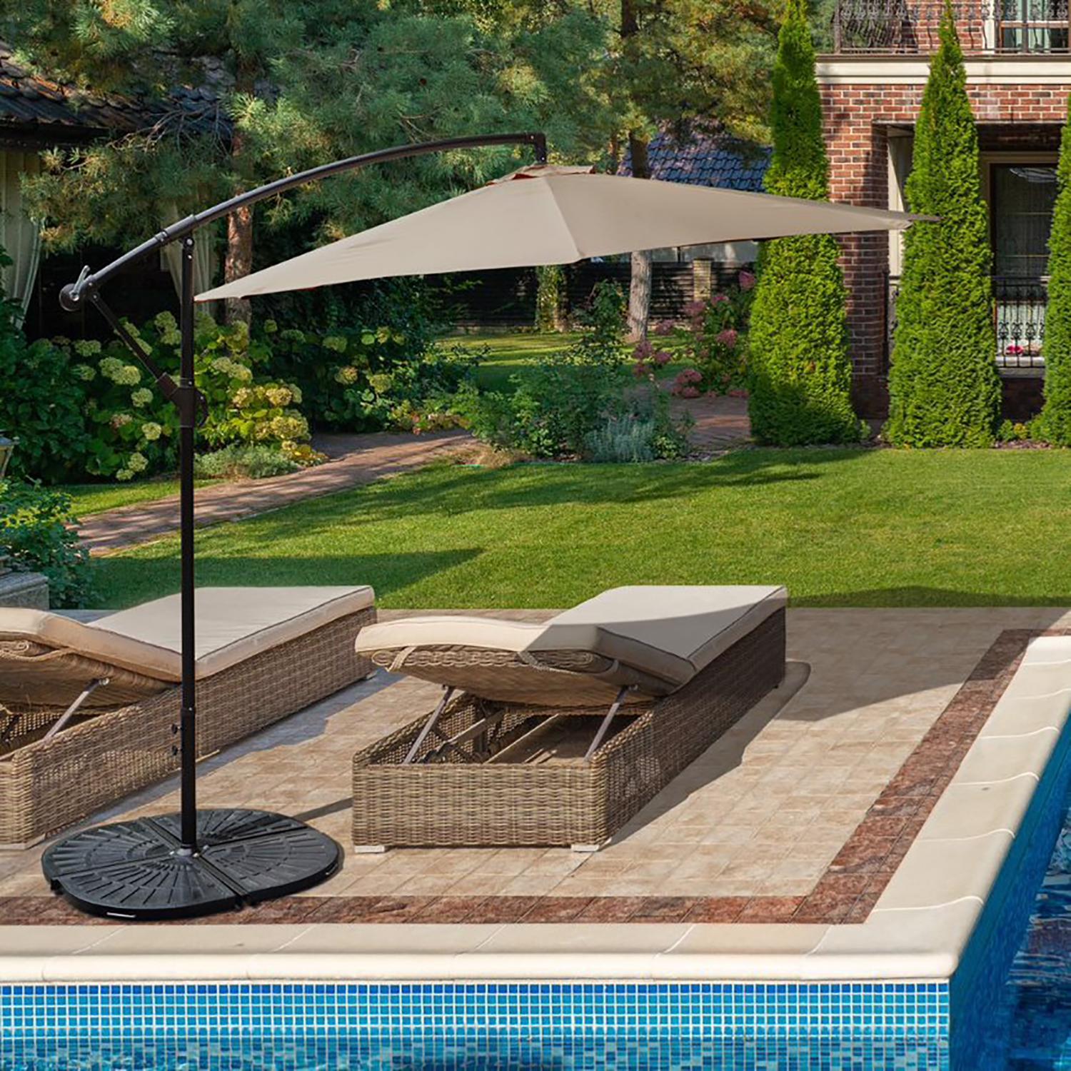 Bond Black Envirostone Umbrella Base