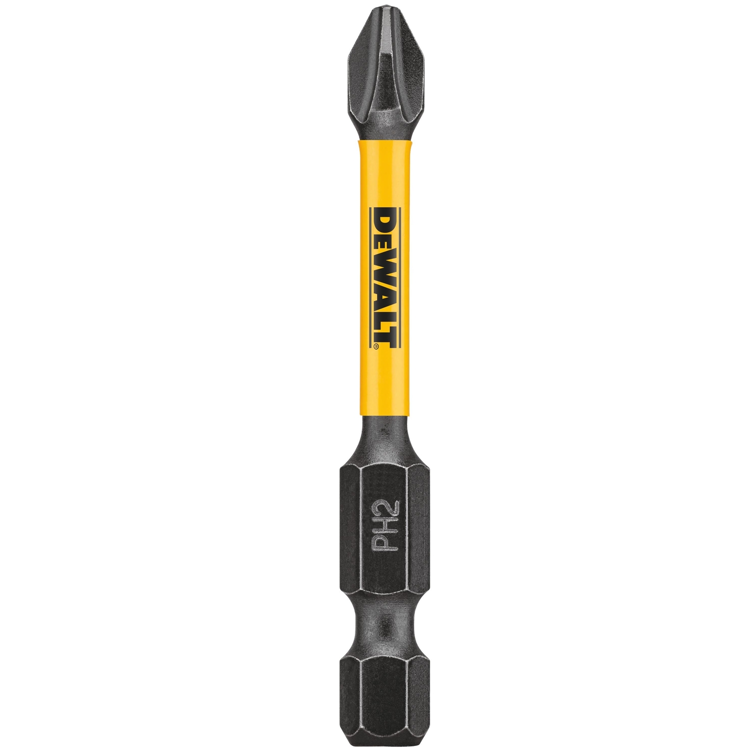 DeWalt FlexTorq Impact Ready Phillips 2 in. X 2 in. L Sleeve Screwdriver Bit S2 Tool Steel 2 pk