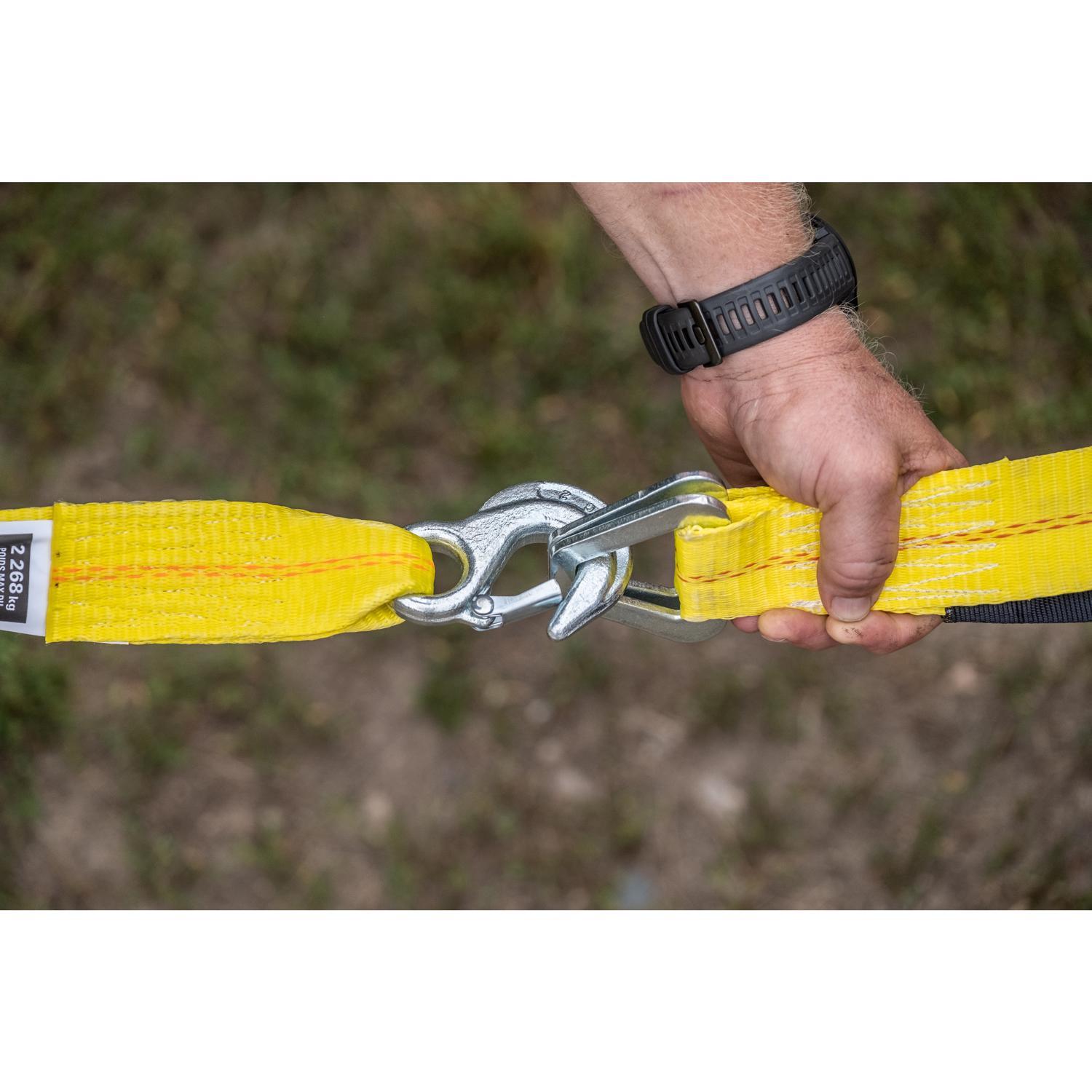 Keeper 2 in. W X 25 ft. L Yellow Tow Strap 5000 lb 1 pk
