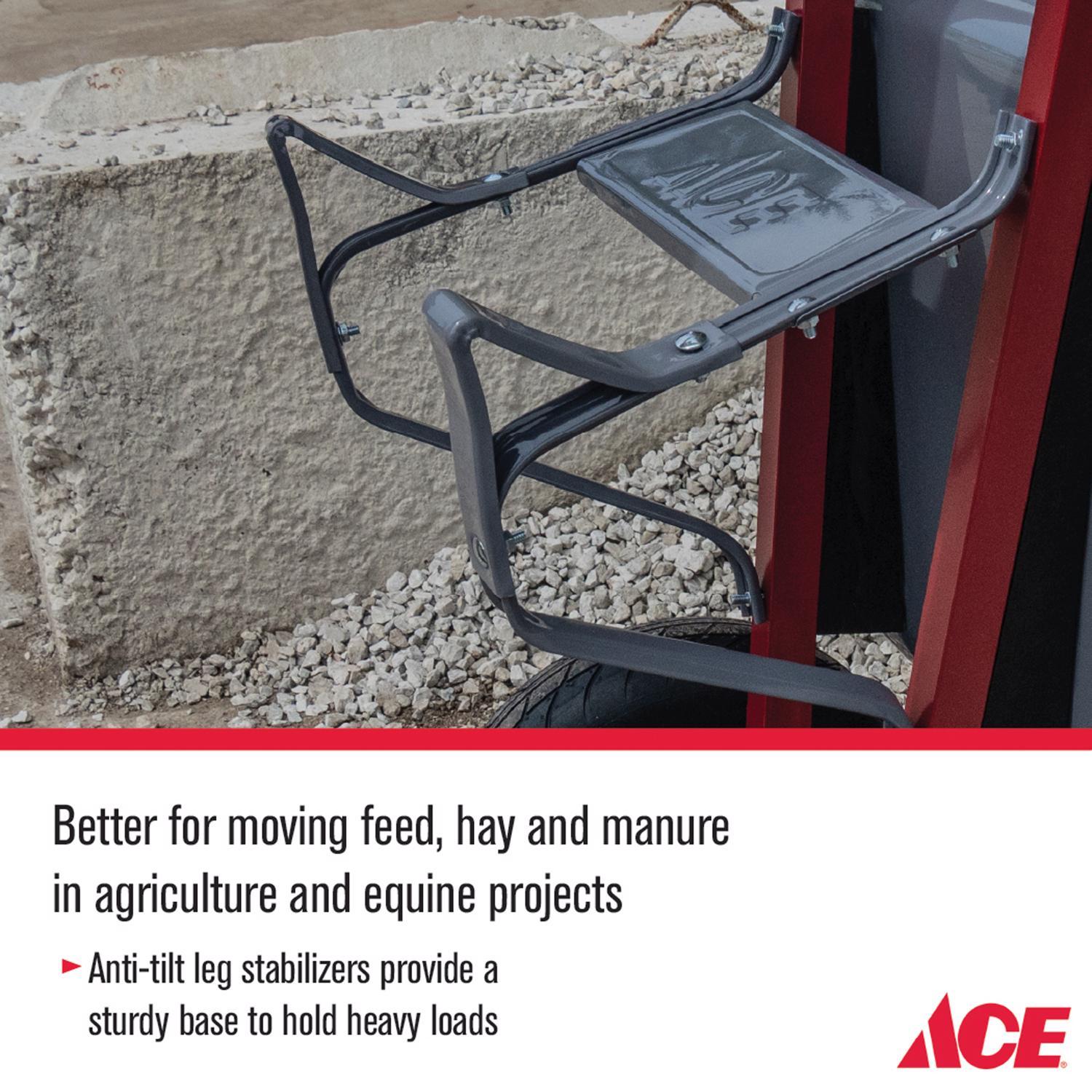 Ace Steel Contractor Wheelbarrow 6 cu ft