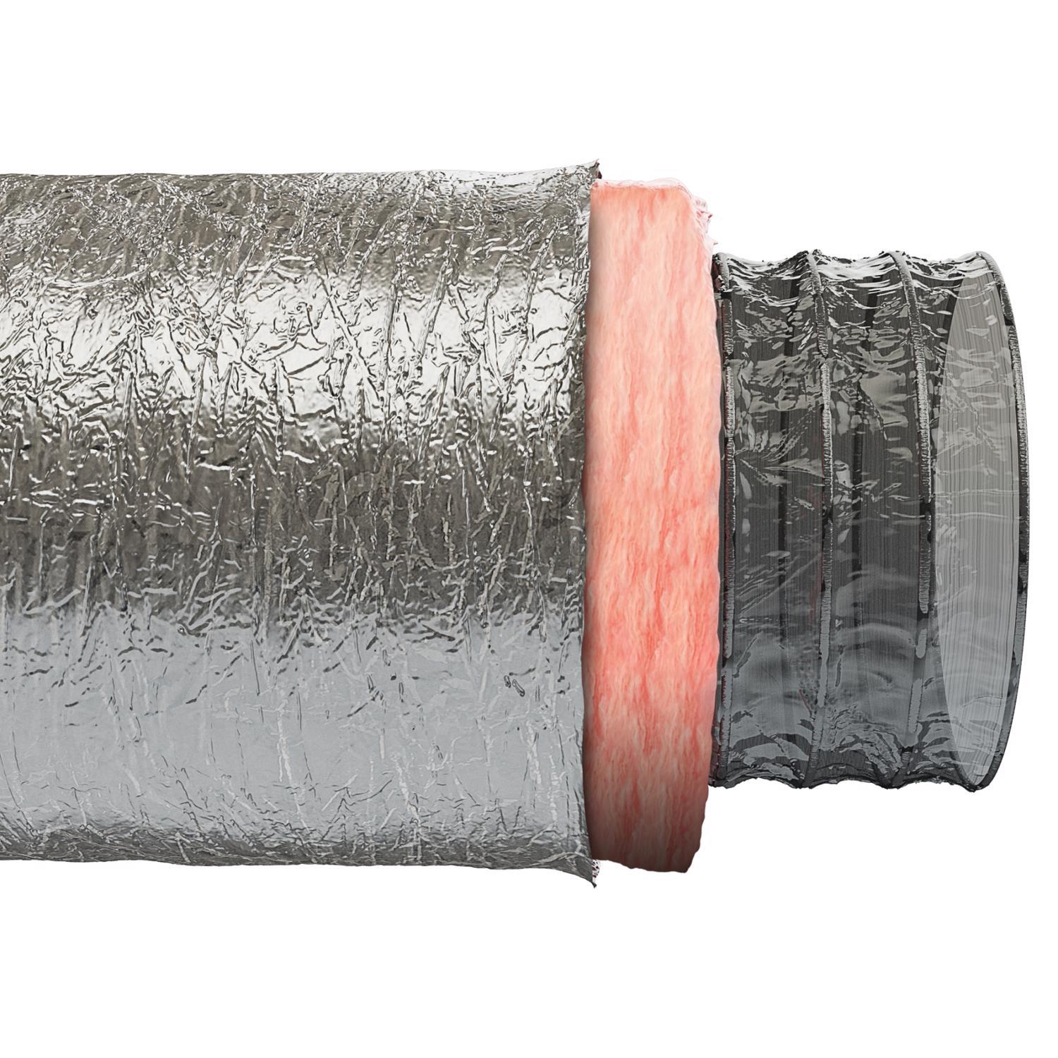 Imperial R4.2 25 ft. L X 6 in. D Silver Poly Duct