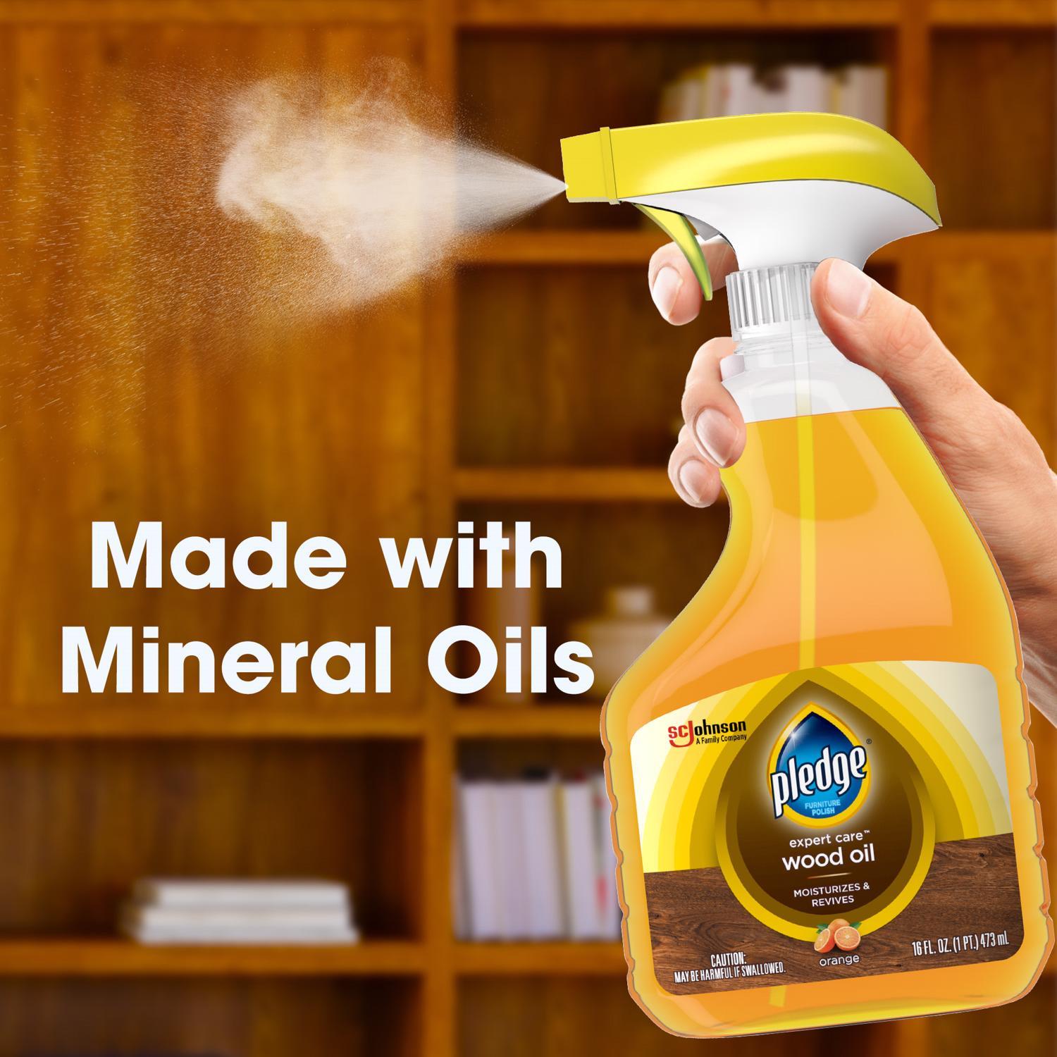 Pledge Revitalizing Oil Orange Scent Furniture Polish 16 oz Spray