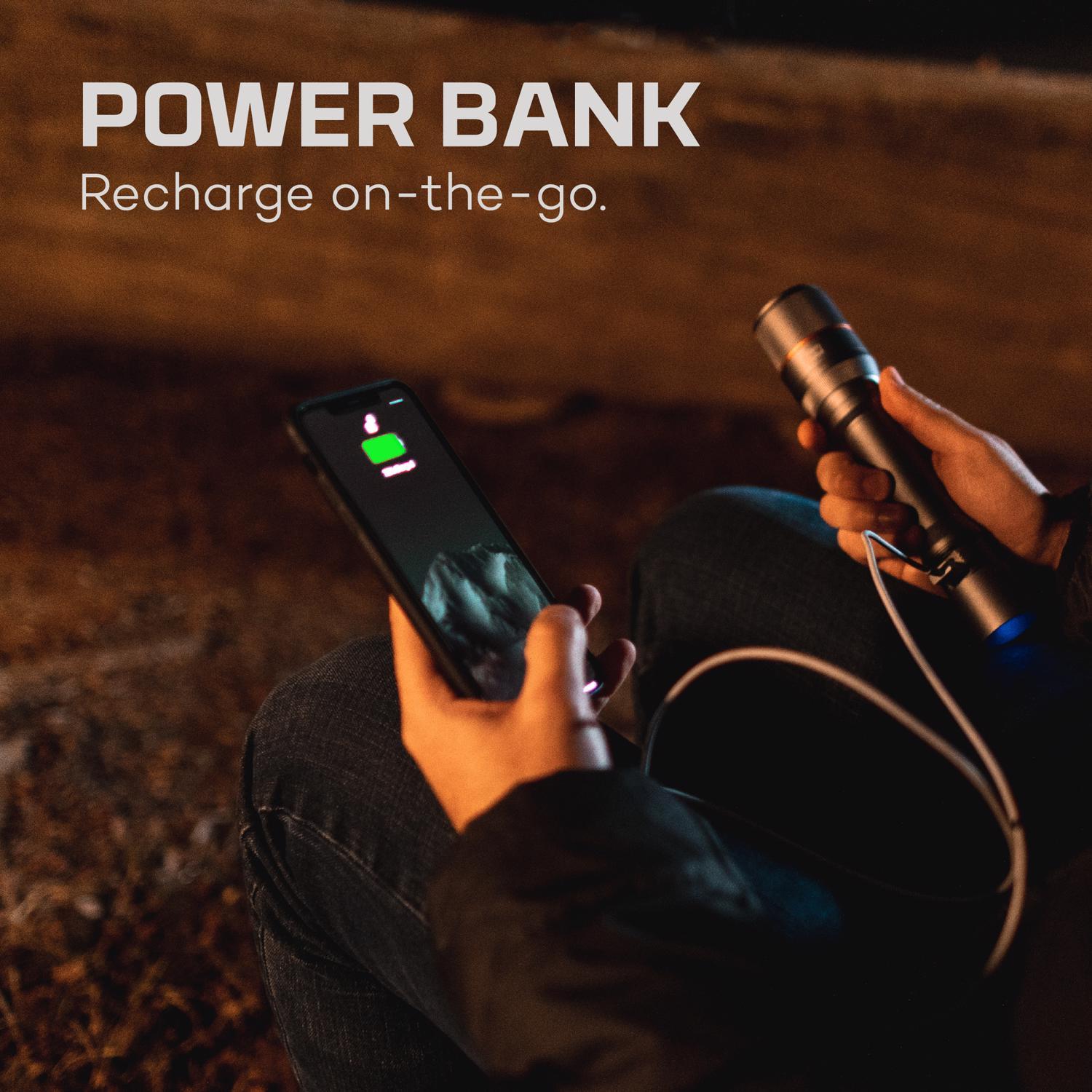 NEBO Davinci 3500 lm Black LED Rechargeable Flashlight 21700 Battery