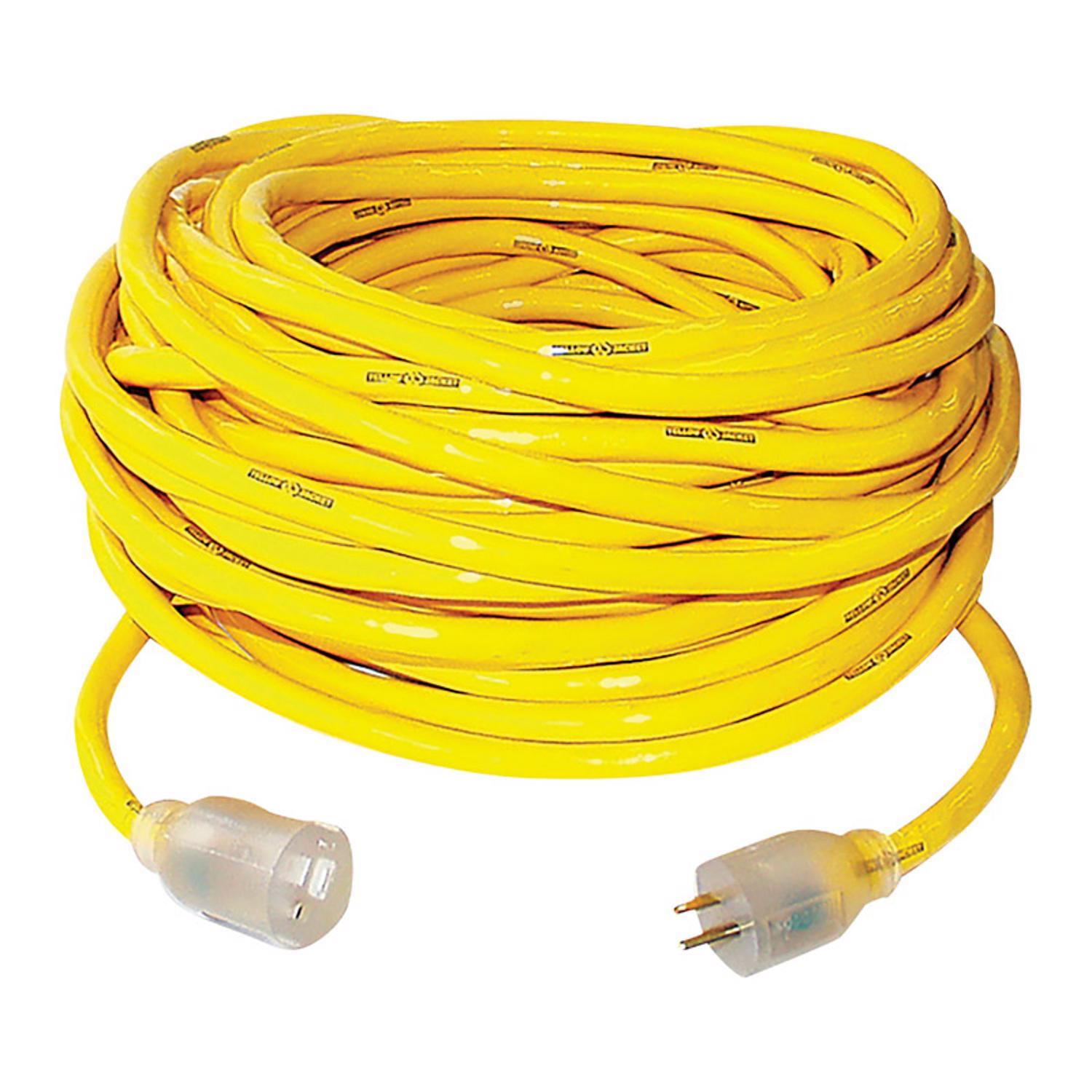 Yellow Jacket Outdoor 50 ft. L Yellow Extension Cord 10/3 SJTW