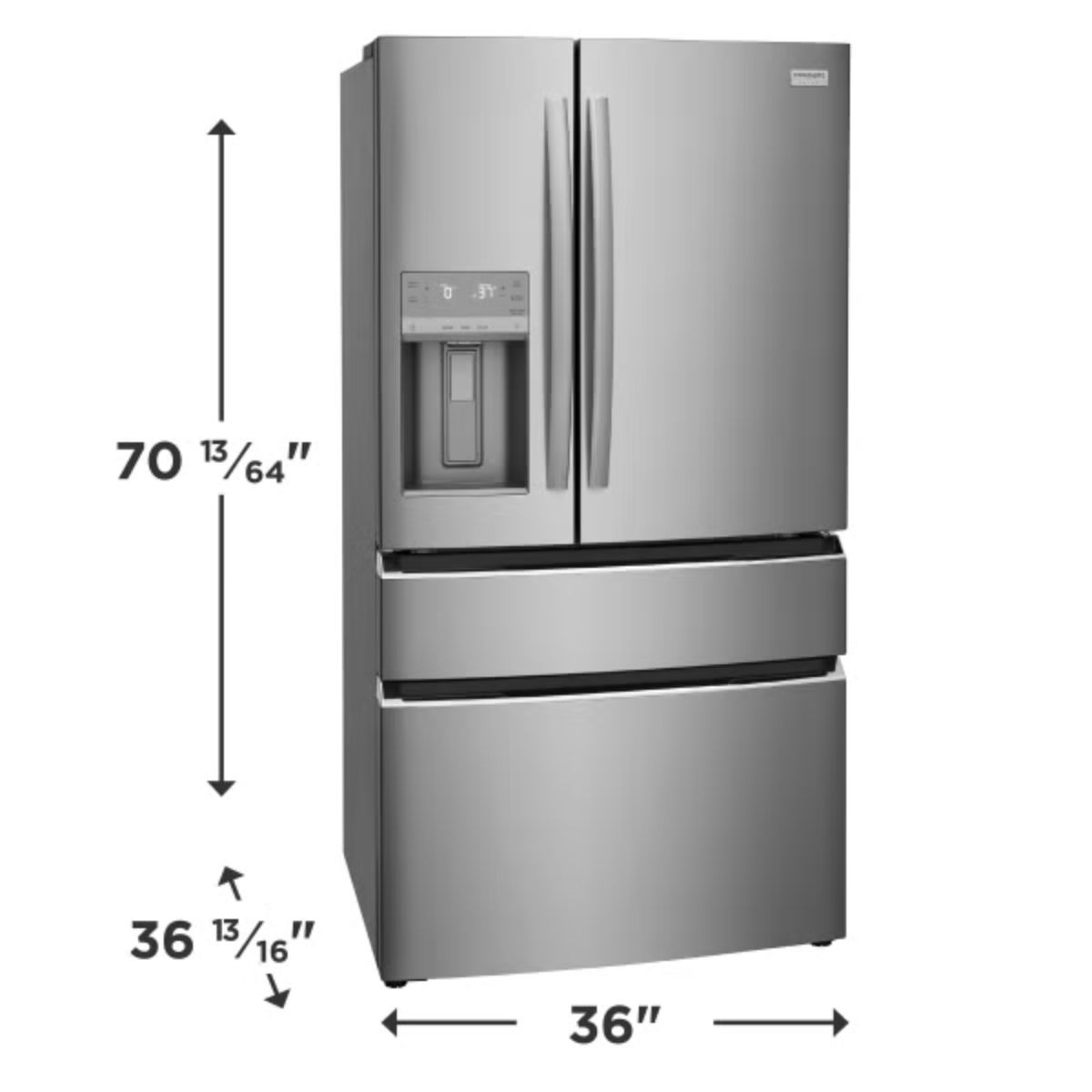 Frigidaire Gallery 26.3 cu. ft. Standard-Depth 4-Door French Door Refrigerator