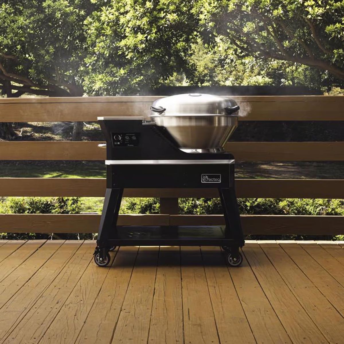 Recteq Bullseye Deluxe Wood Pellet WiFi Grill and Smoker Black/Silver